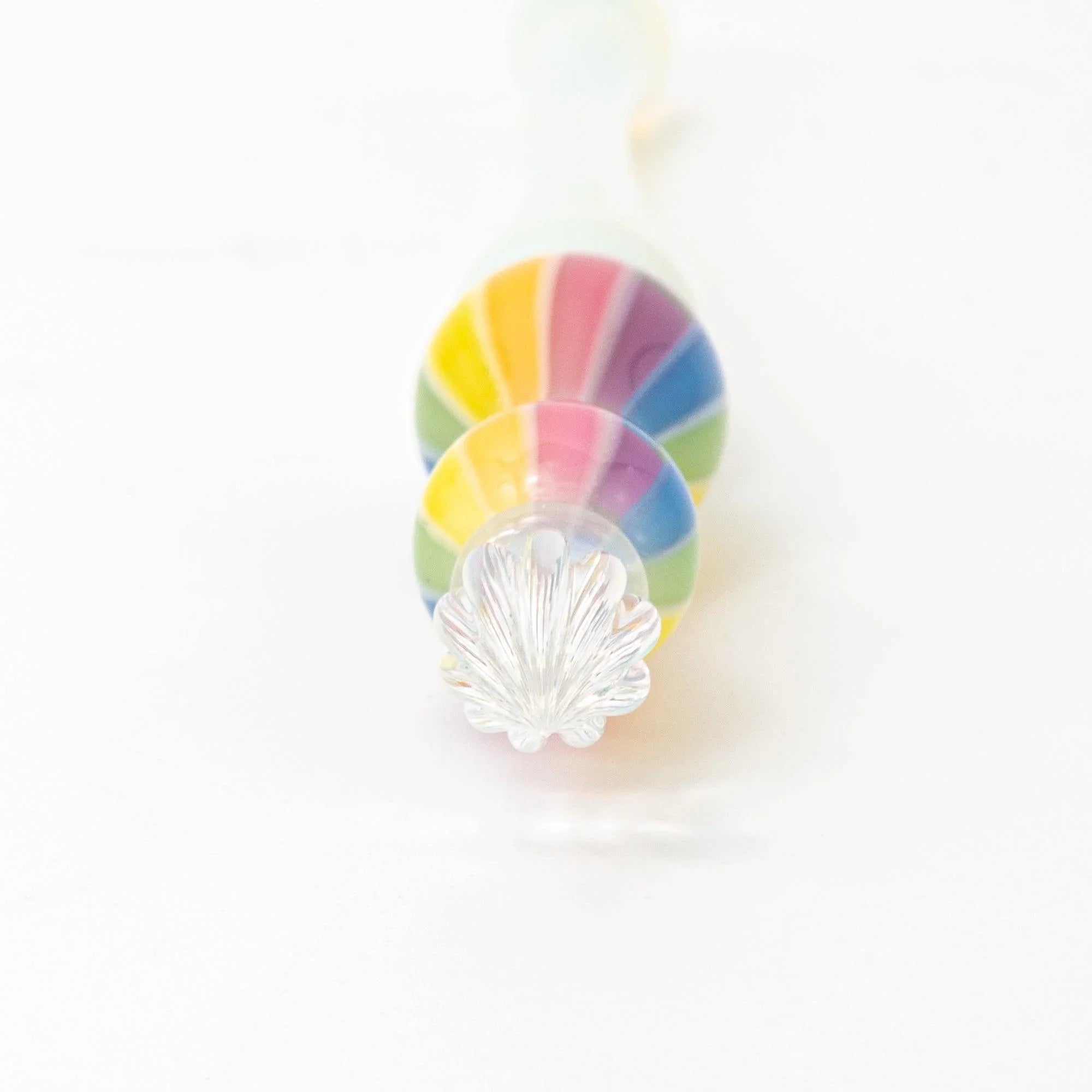 Gift presentation of Dreamy Rainbow Balloon glass dip pen White variant with packaging for calligraphy and ink illustratio
