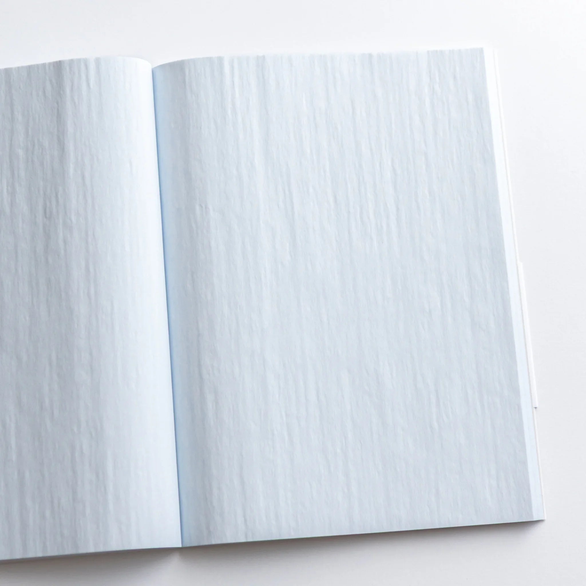 Close-up of Dressco Blue cover showing color depth and onion skin paper texture and quality for writing and personal corre