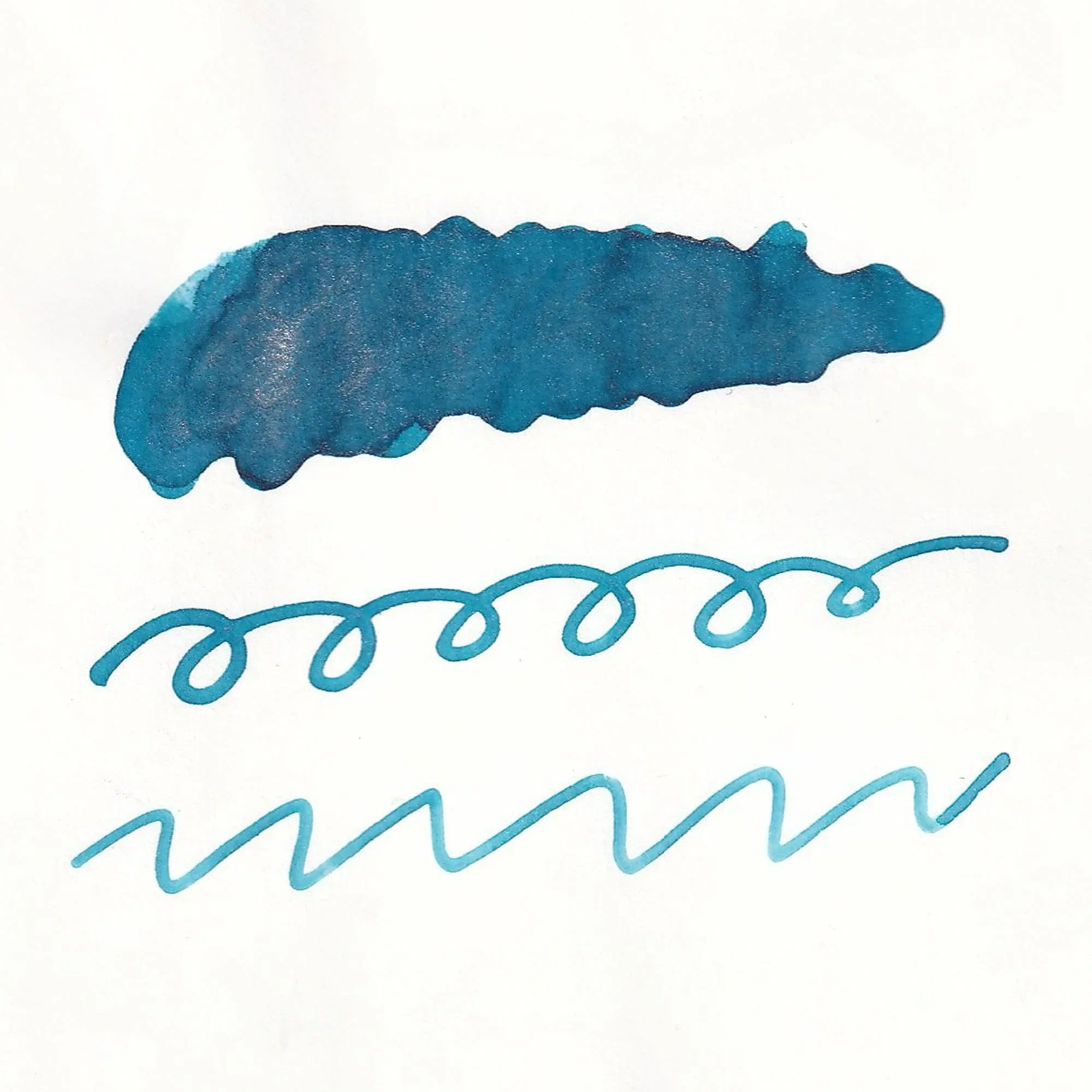 Guitar Sparkle Indigo Blue shimmer ink with metallic pearl effect traditional Japanese pigment with quality binding and paper