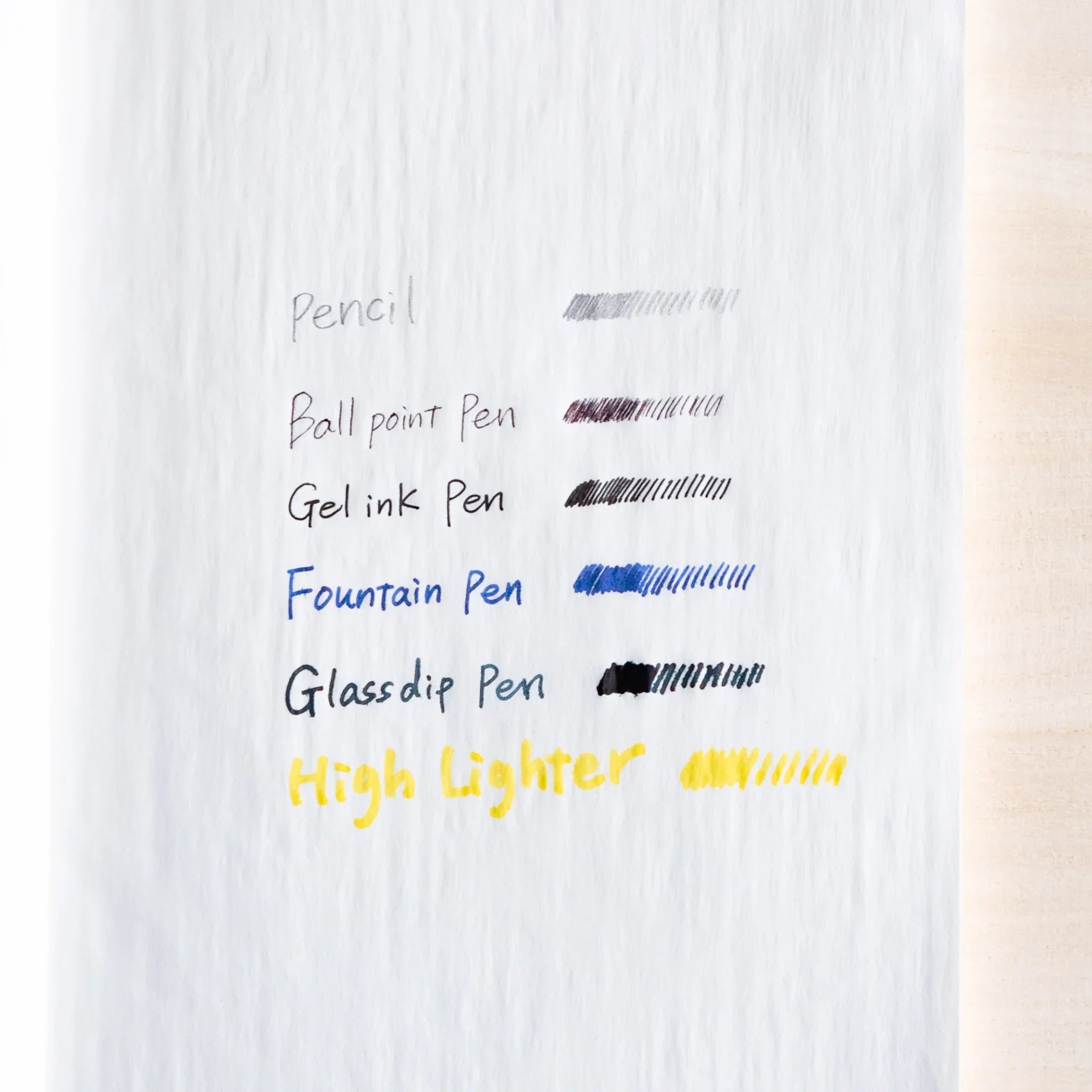 Kate Joe Onion Skin Bible white refill detail showing lightweight paper quality