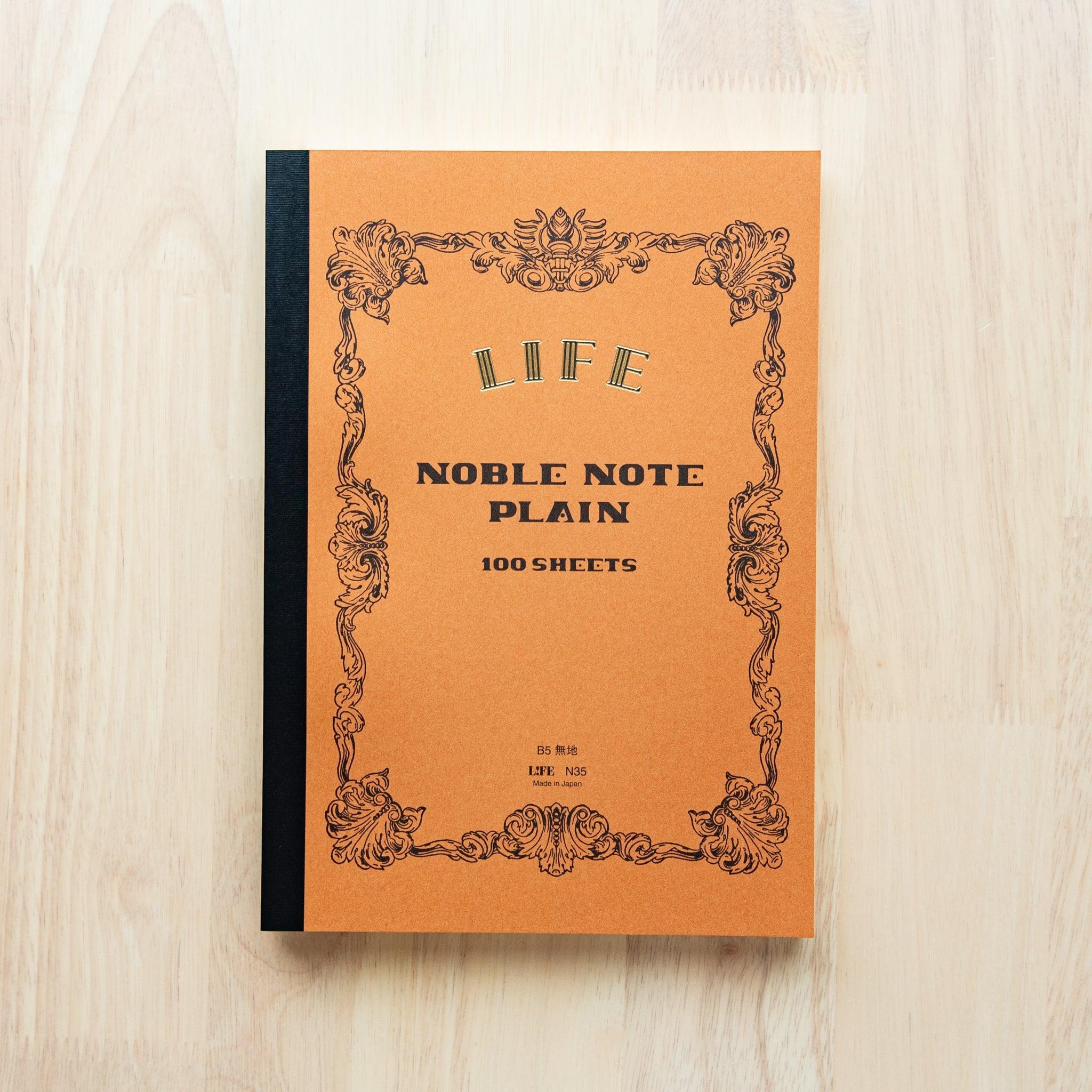 Noble refined LIFE notebook quality with refined binding and paper pages with traditional Japanese craftsmanship