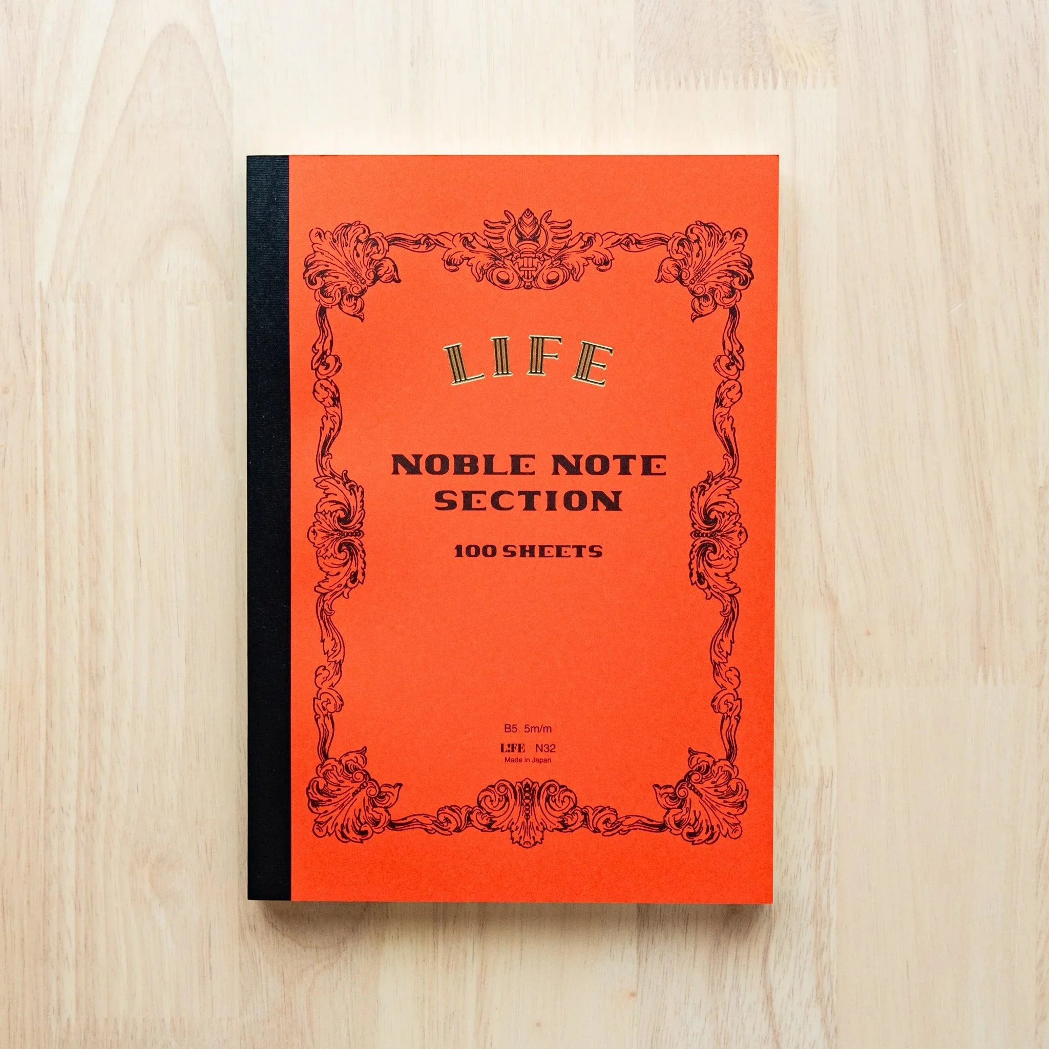 LIFE notebook noble quality refined design with binding and smooth writing paper with traditional Japanese craftsmanship