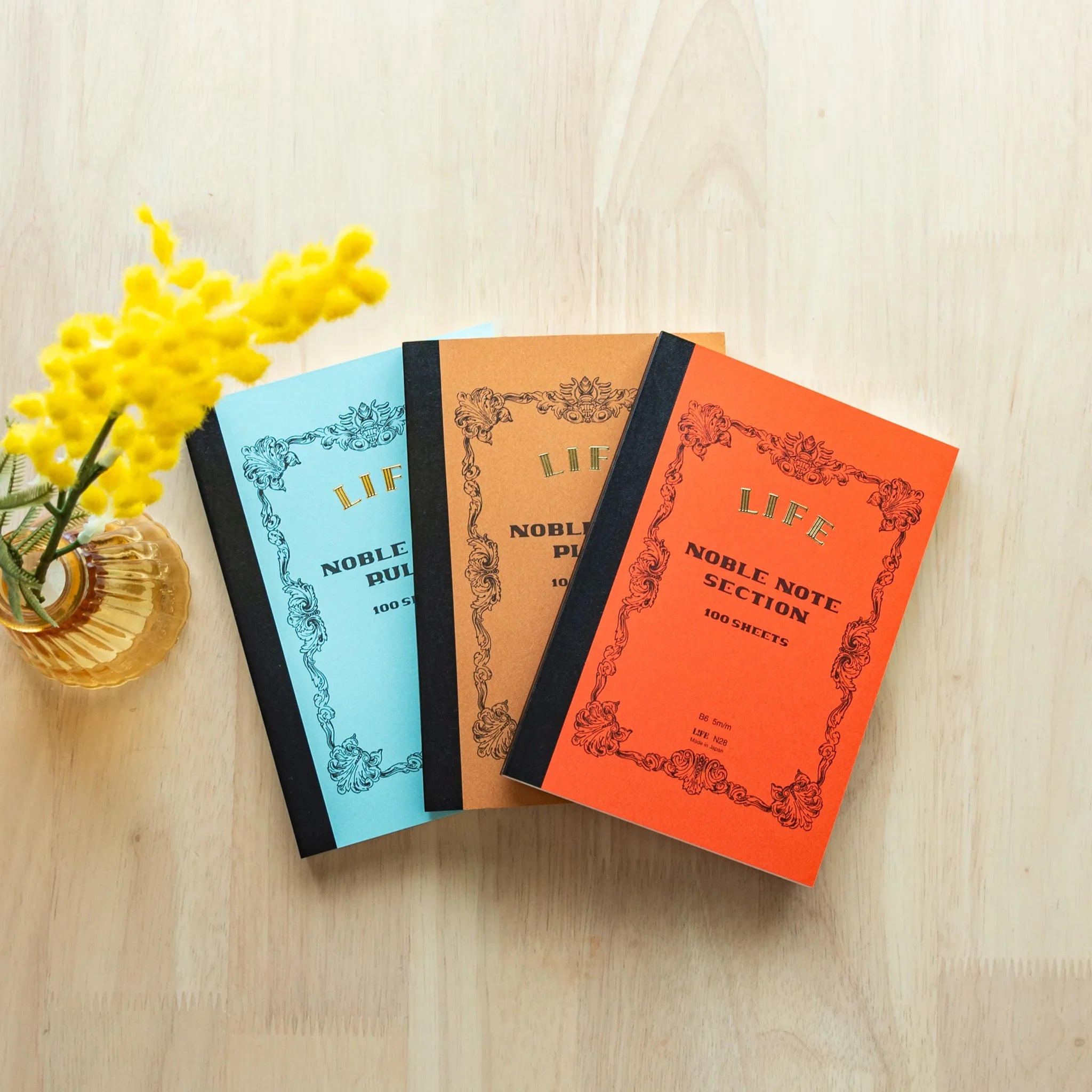 LIFE Noble notebook refined quality with binding and smooth writing pages with traditional Japanese craftsmanship