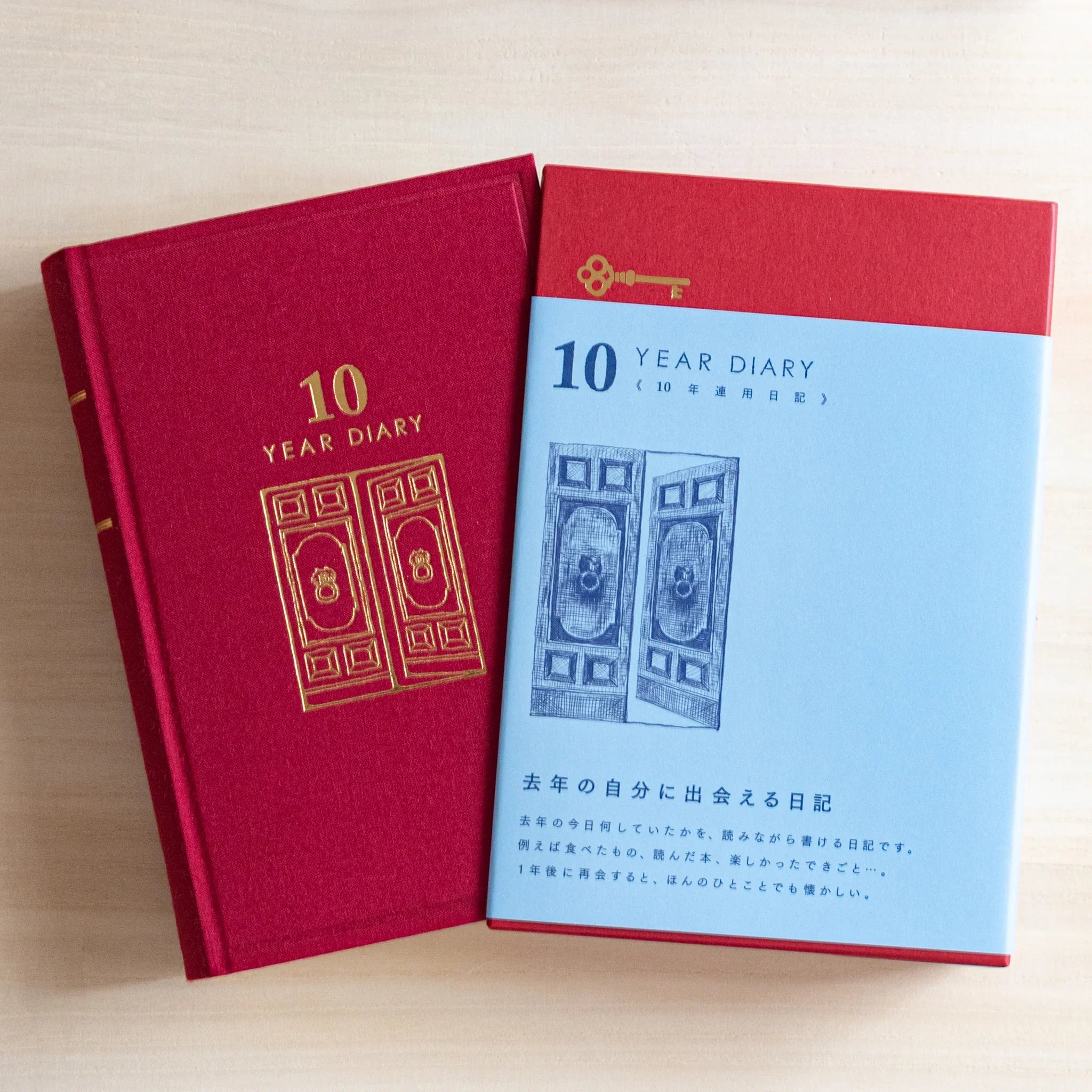 Midori 10-year journal, detail showing ribbon bookmark and binding quality, Japanese stationery with quality materials and