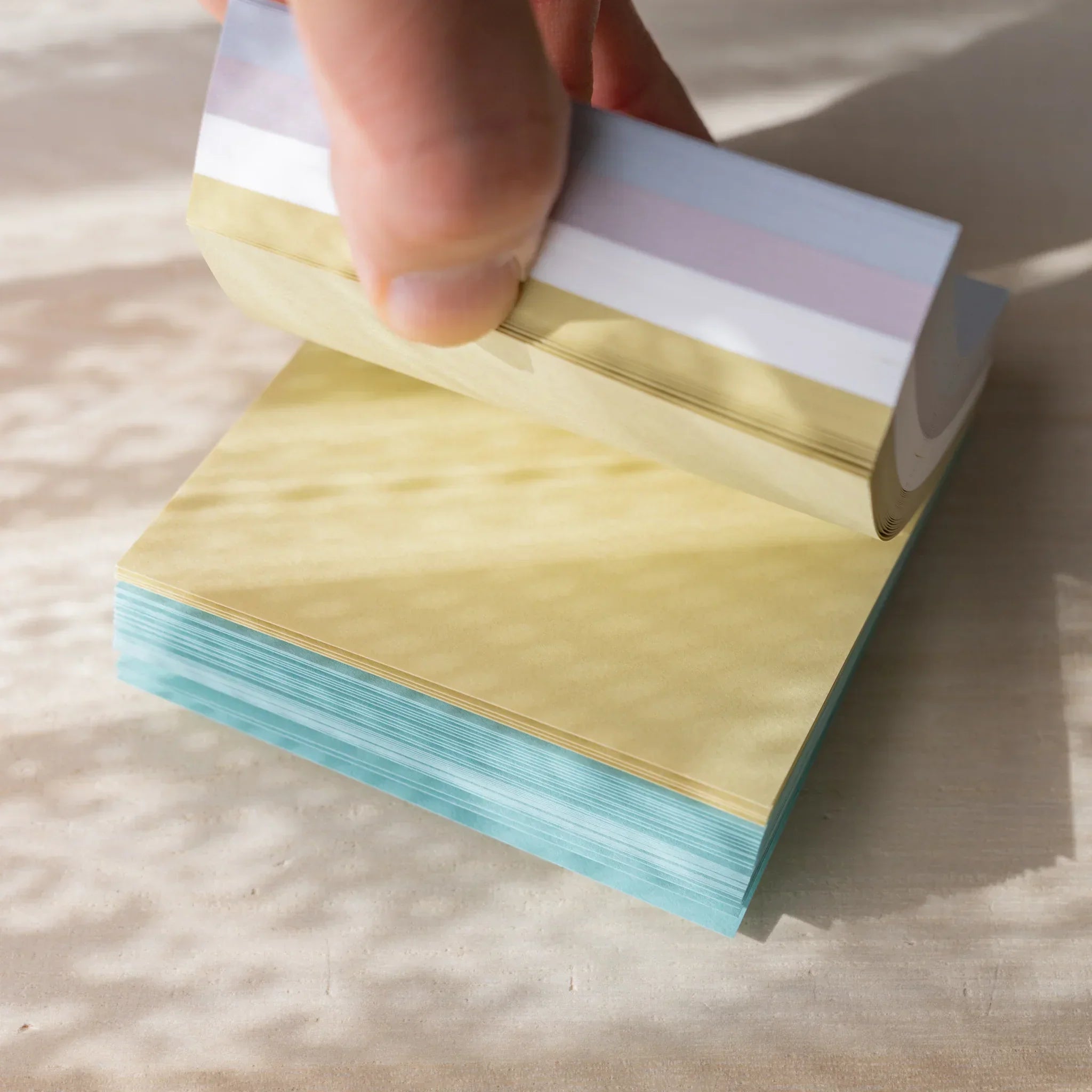 NT Rasha Paper Memo Pad (5 Colors), image 6: three-quarter view of complete item presenting visual clarity