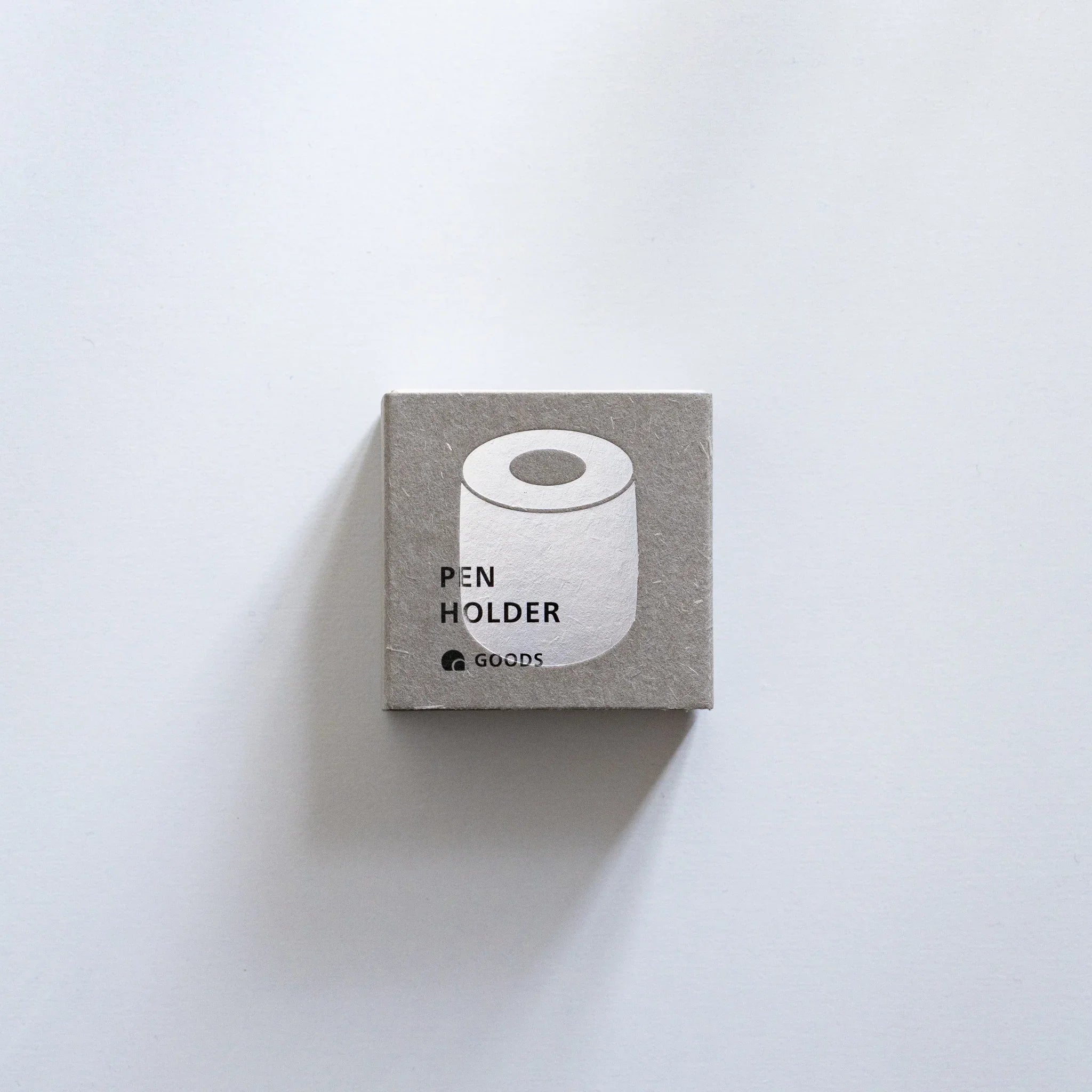 Solid stainless steel pen holder showing full product with metal quality detail