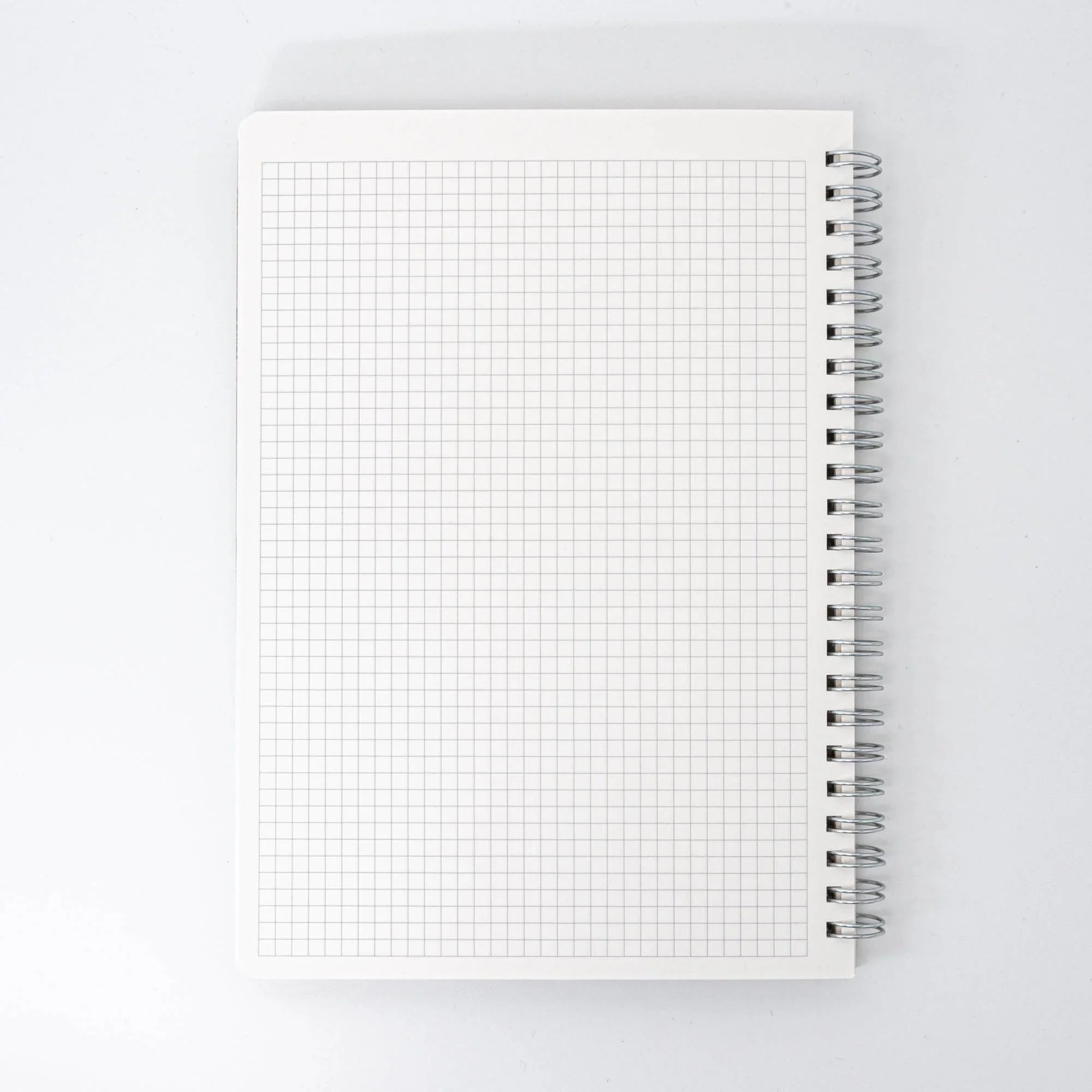 Spiral bound A5 notebook with golden Japanese traditional pattern and metal binding with traditional Japanese craftsmanship