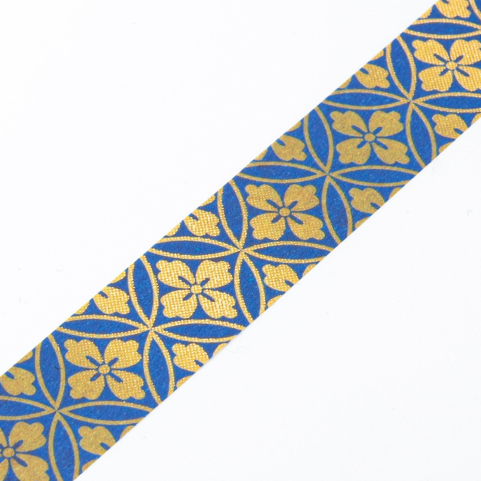 Shippo Pattern Iyo washi tape close-up angle showing traditional Japanese geometric pattern design element
