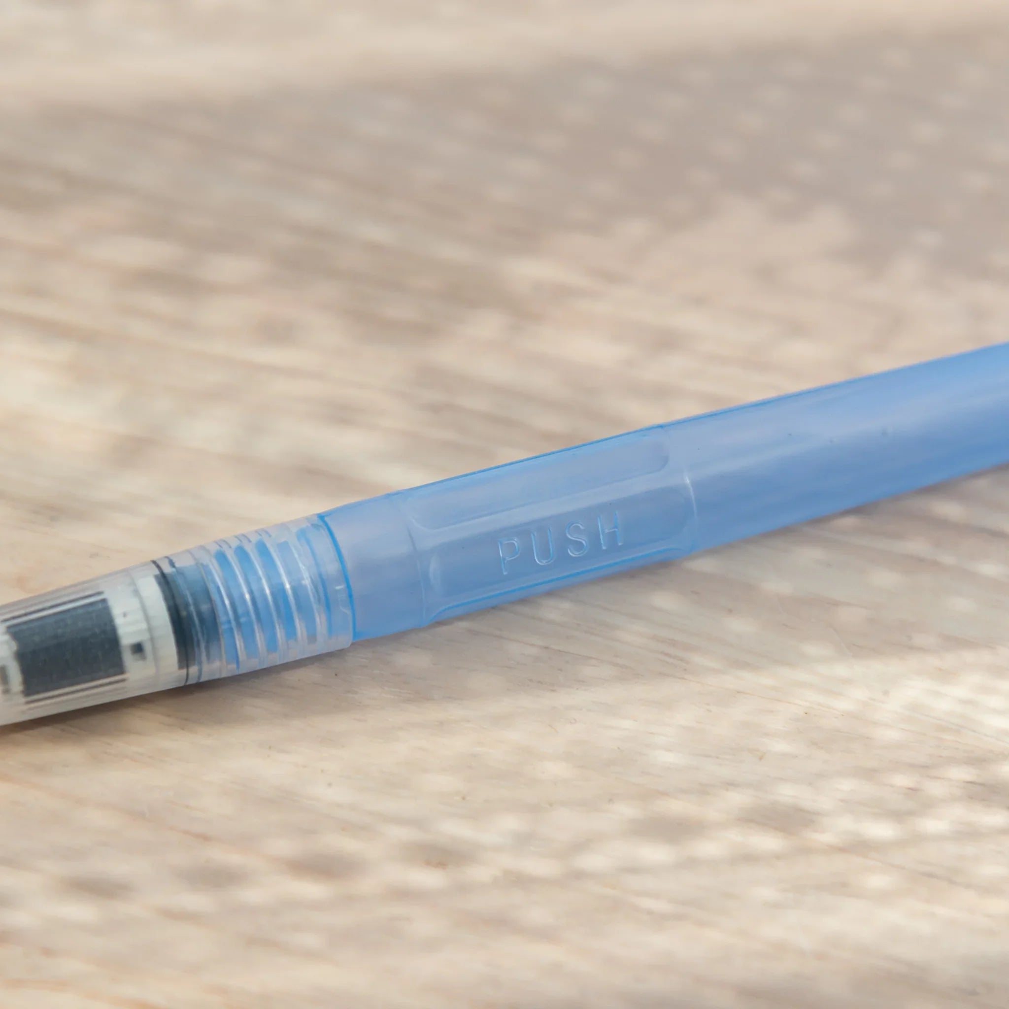 Akashiya Sai water brush pen featuring soft tip ideal for blending watercolor pigments with traditional Japanese design