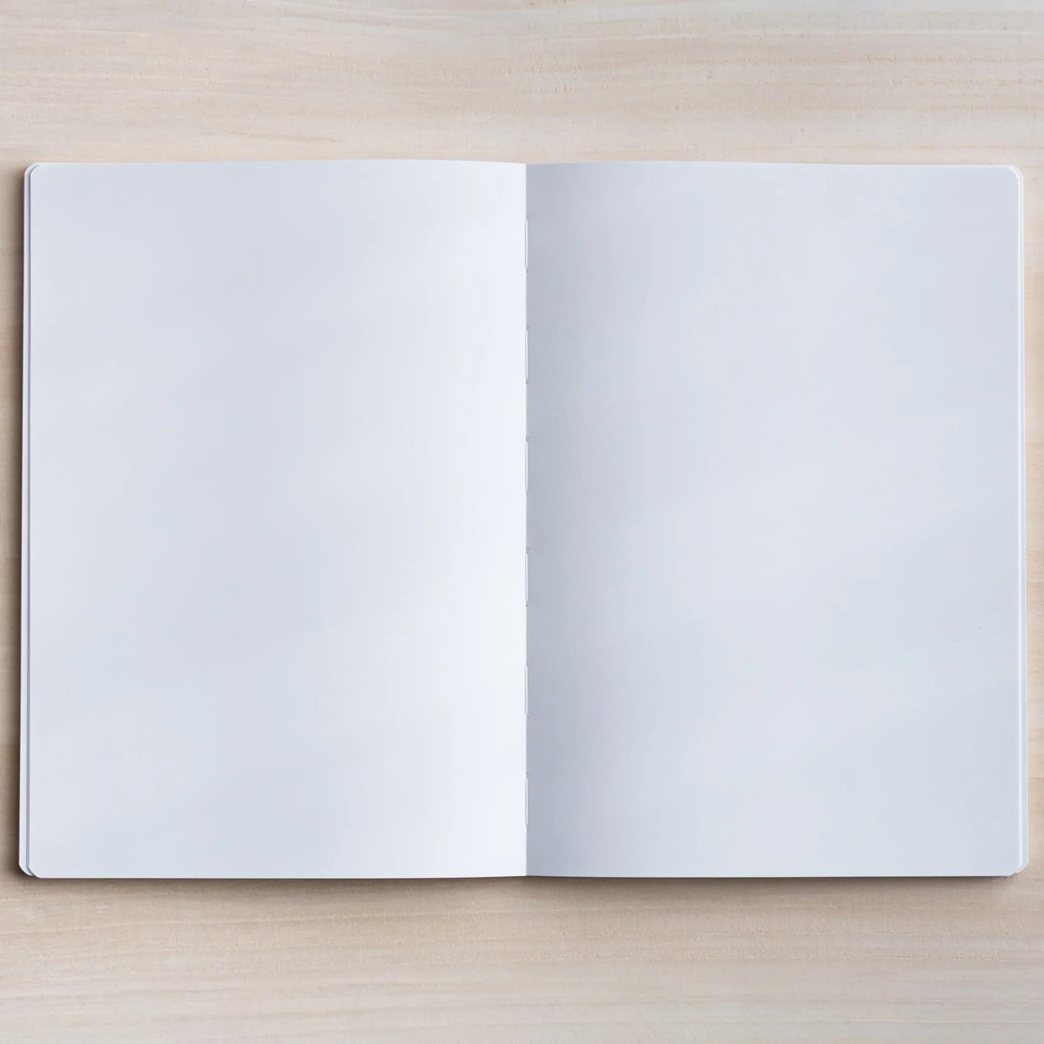 Interior pages of CANOPUS notebook showing paper shading and writing surface showing product quality and design details