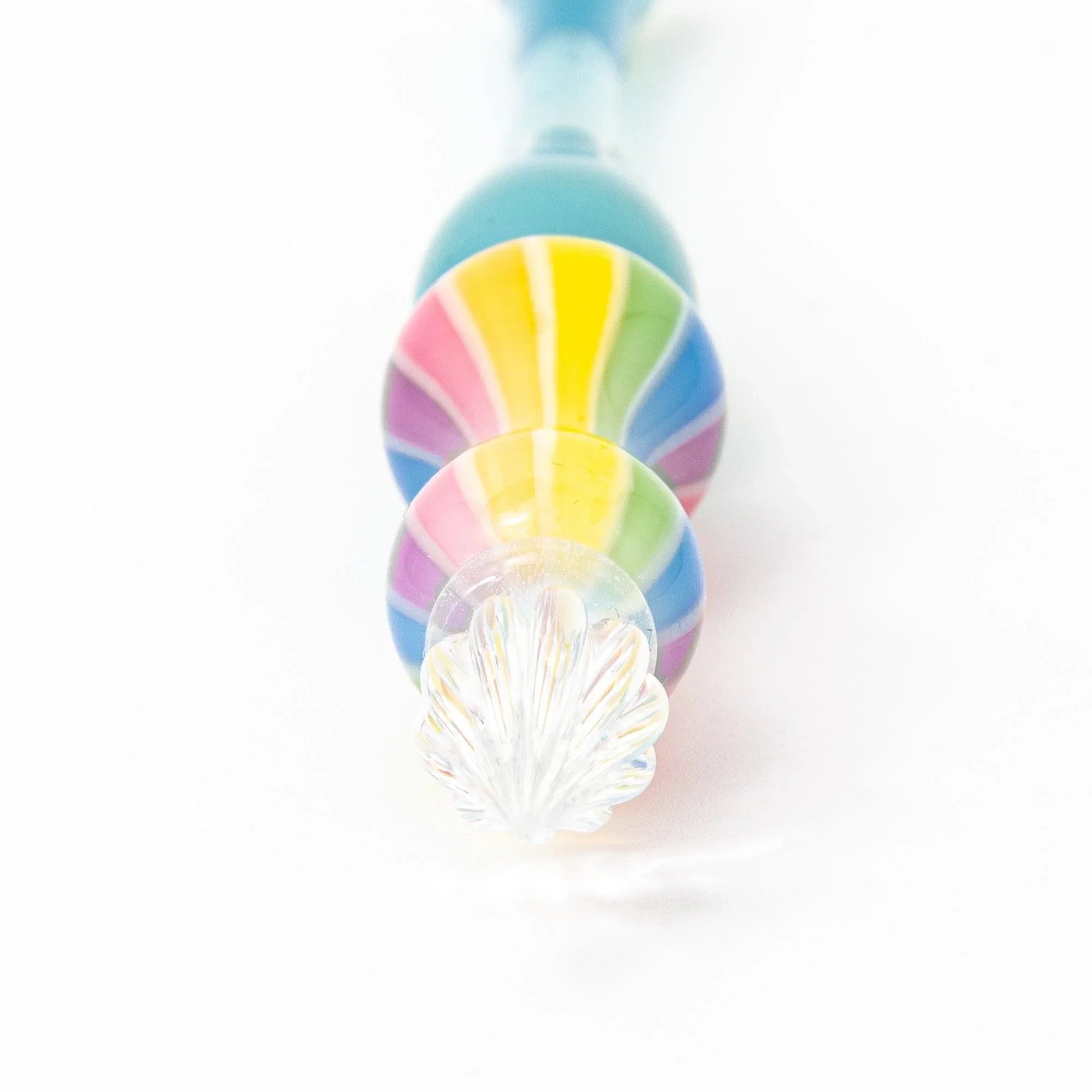 Gift presentation of Dreamy Rainbow Balloon glass dip pen Marin variant with packaging materials for calligraphy and ink i