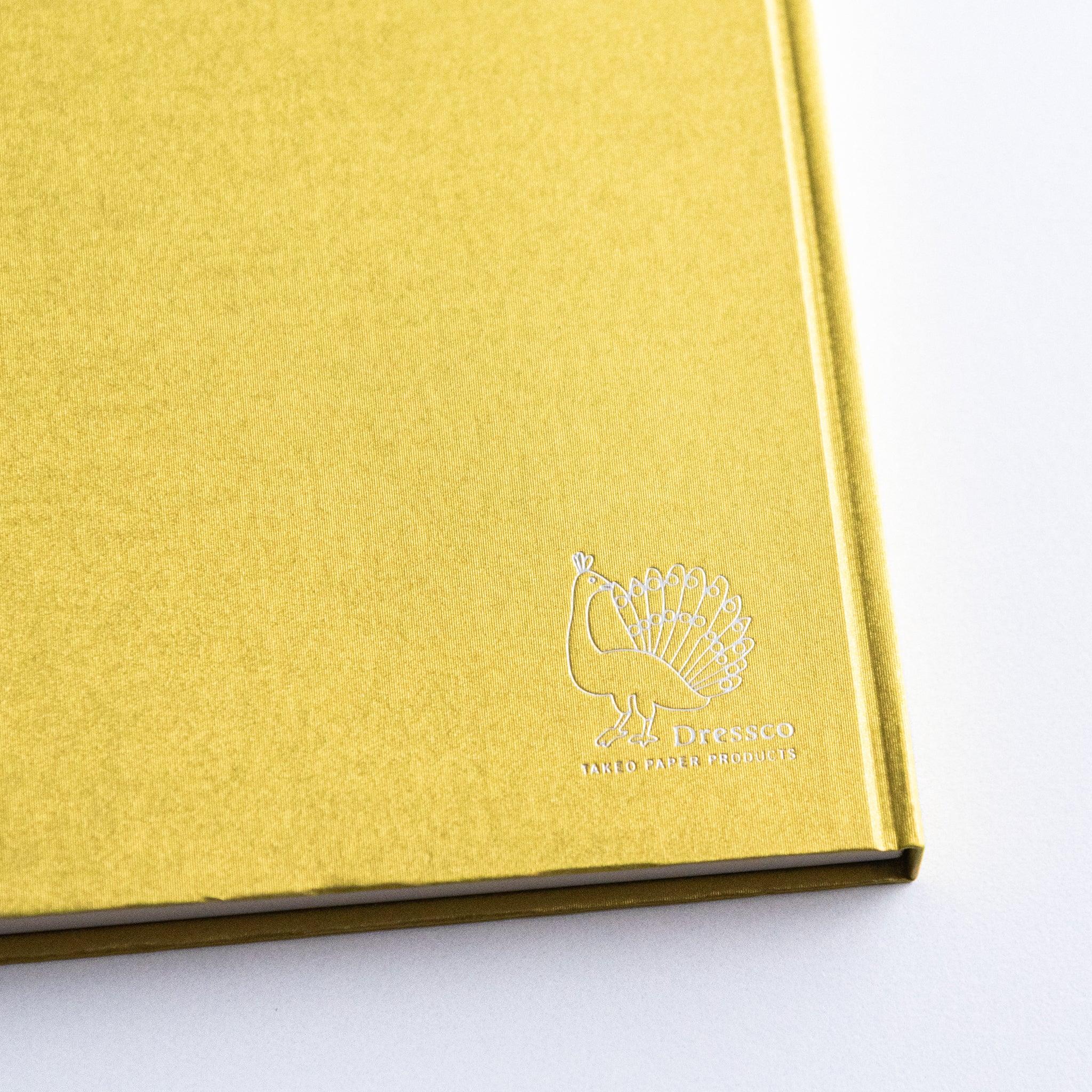 Dressco Bank Ledger Paper A6 notebook front cover close-up showing the cover detail and A6 notebook dimensions