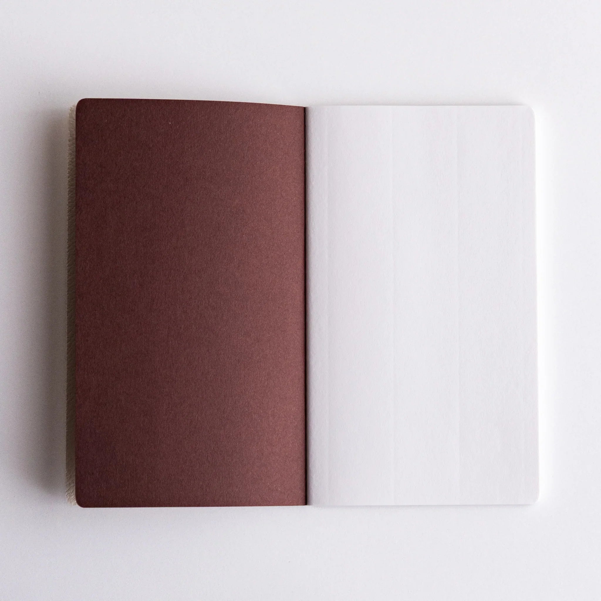 Dressco notebook collection with case, four pieces with composed view highlighting binding quality            
