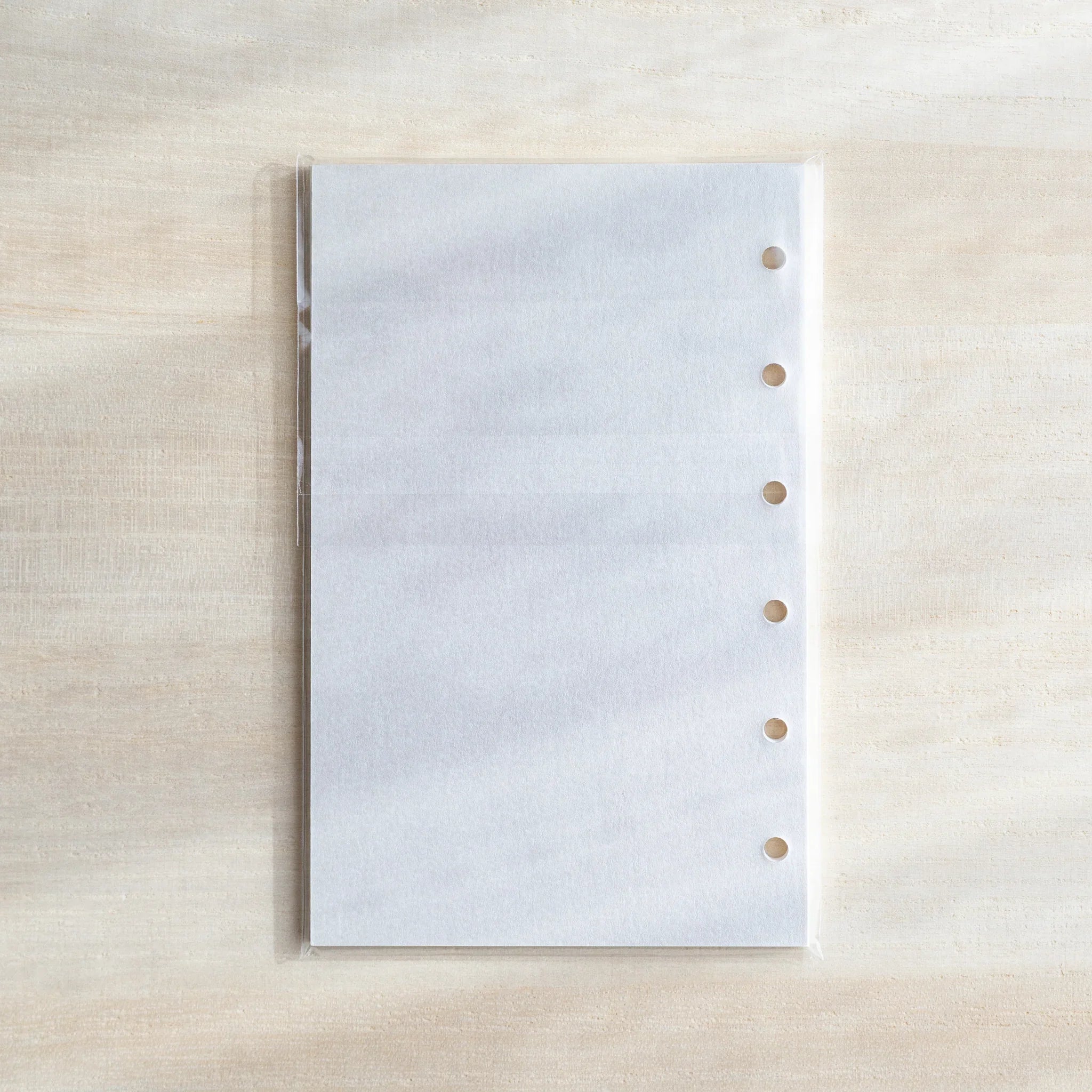 Kate Joe Onion Skin planner refill Mini 6 white displaying pages with quality paper                           