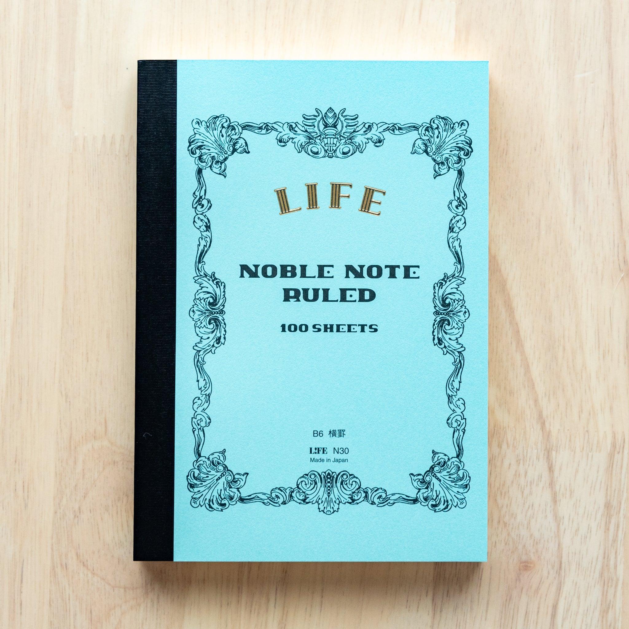 quality noble LIFE notebook with refined binding and smooth paper pages with traditional Japanese craftsmanship
