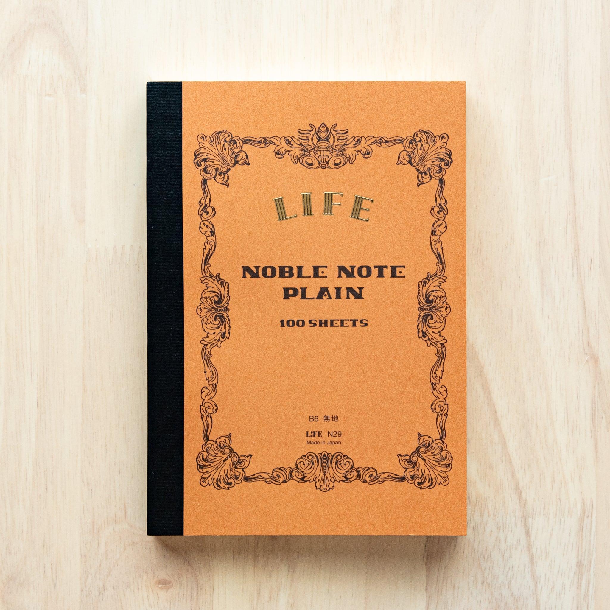 LIFE Noble refined notebook quality with refined binding and smooth writing paper with traditional Japanese craftsmanship