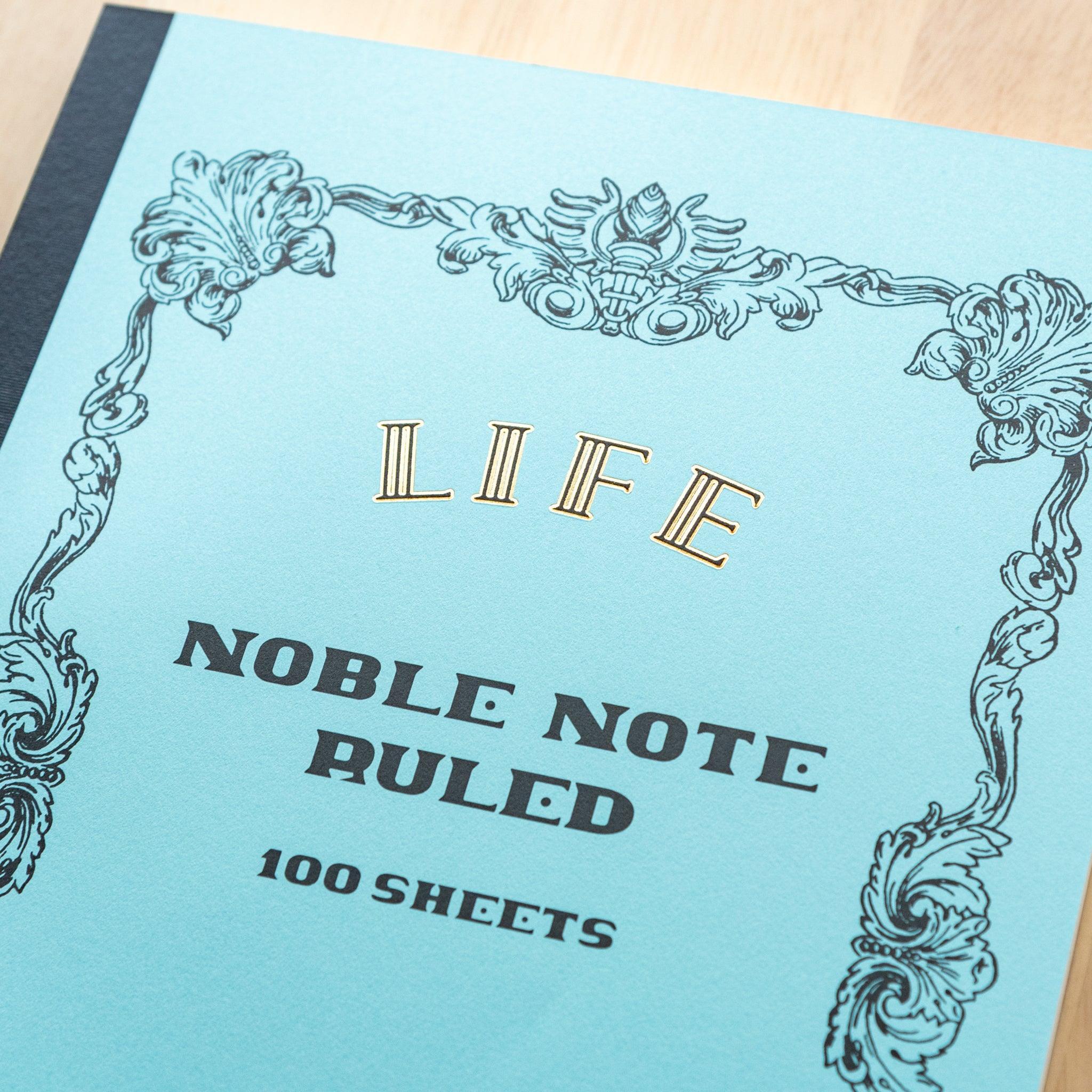 LIFE Noble notebook with refined binding and smooth quality paper interior pages with traditional Japanese craftsmanship