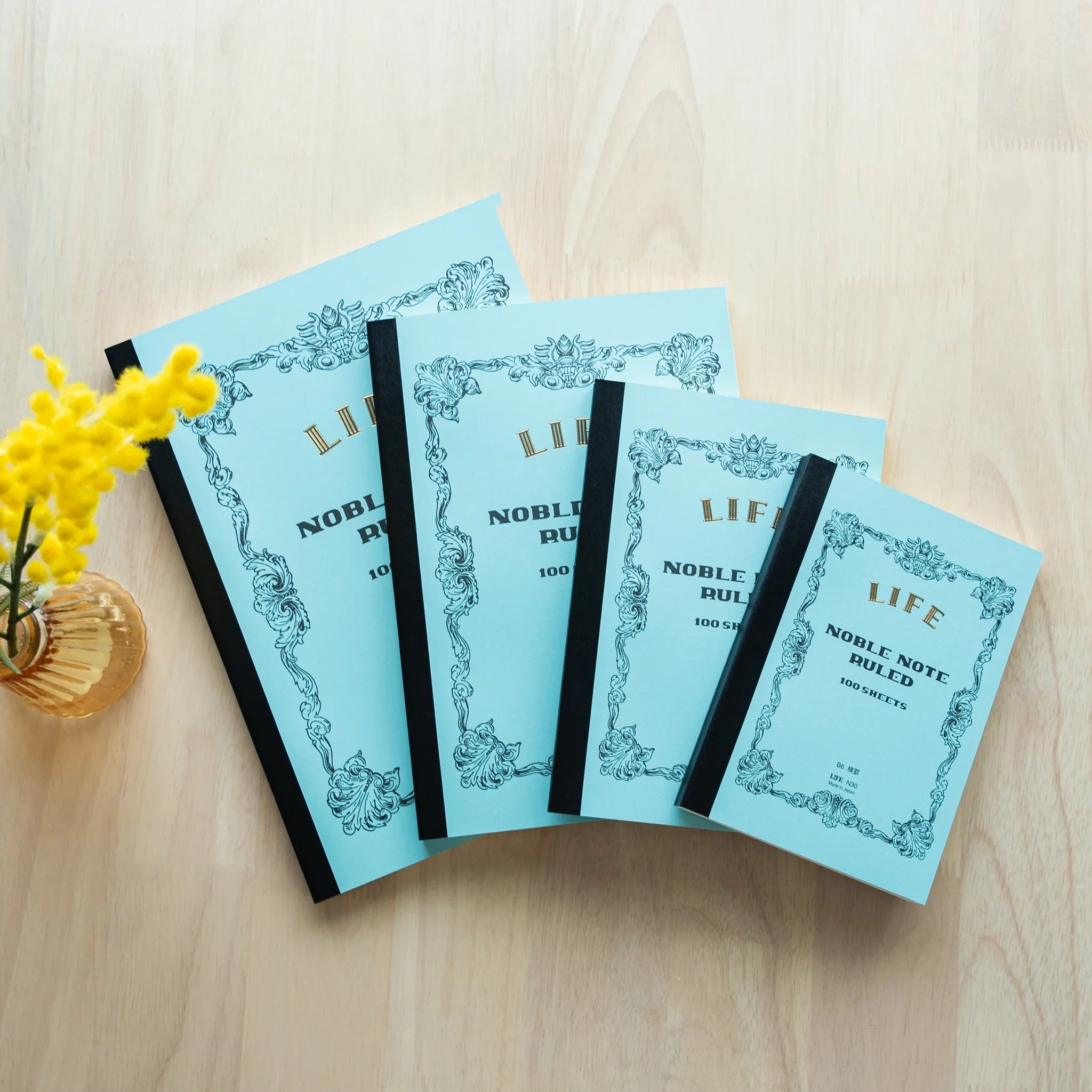 LIFE notebook quality refined design with noble binding and smooth writing paper with traditional Japanese craftsmanship