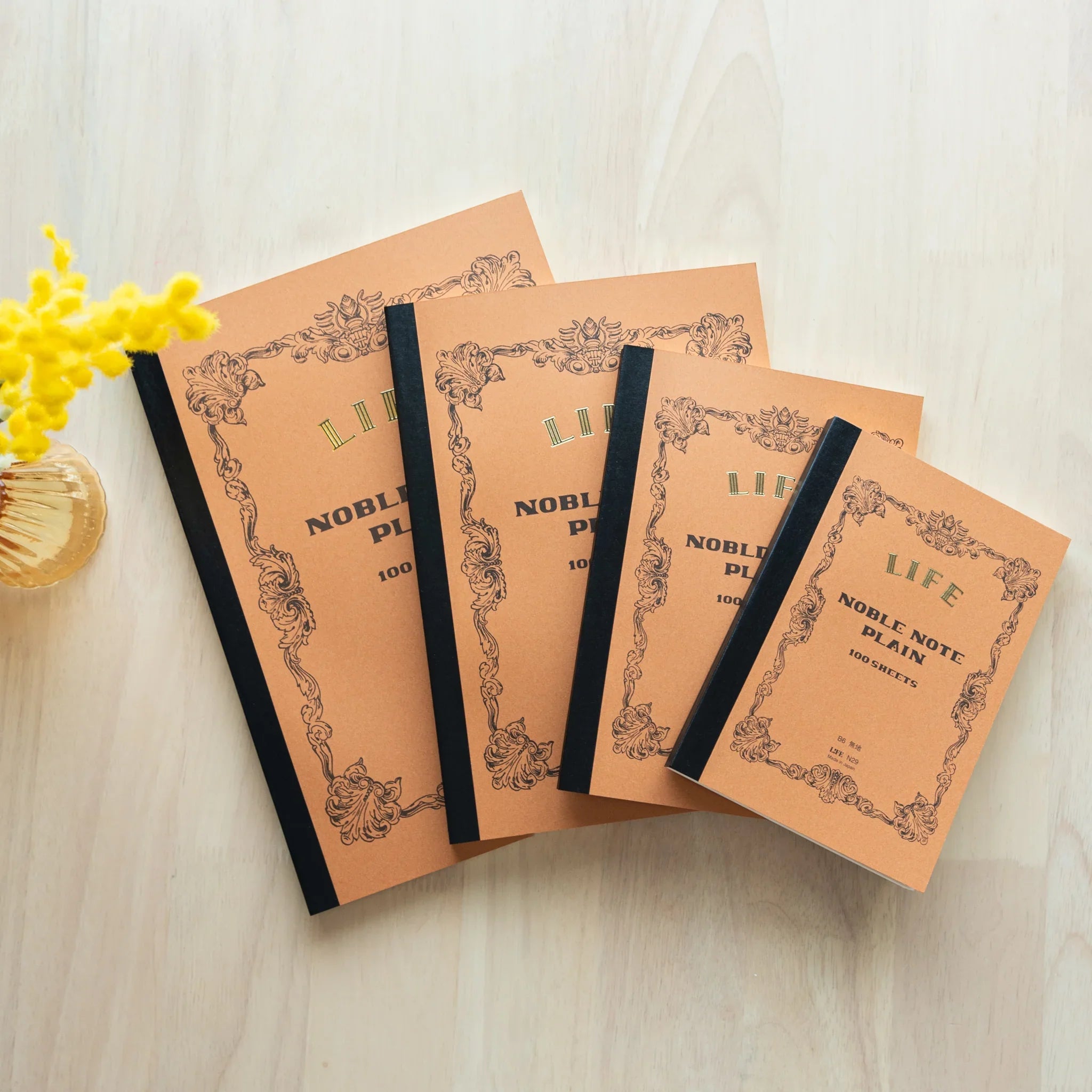 LIFE Noble quality notebook with refined binding and smooth writing pages with traditional Japanese craftsmanship
