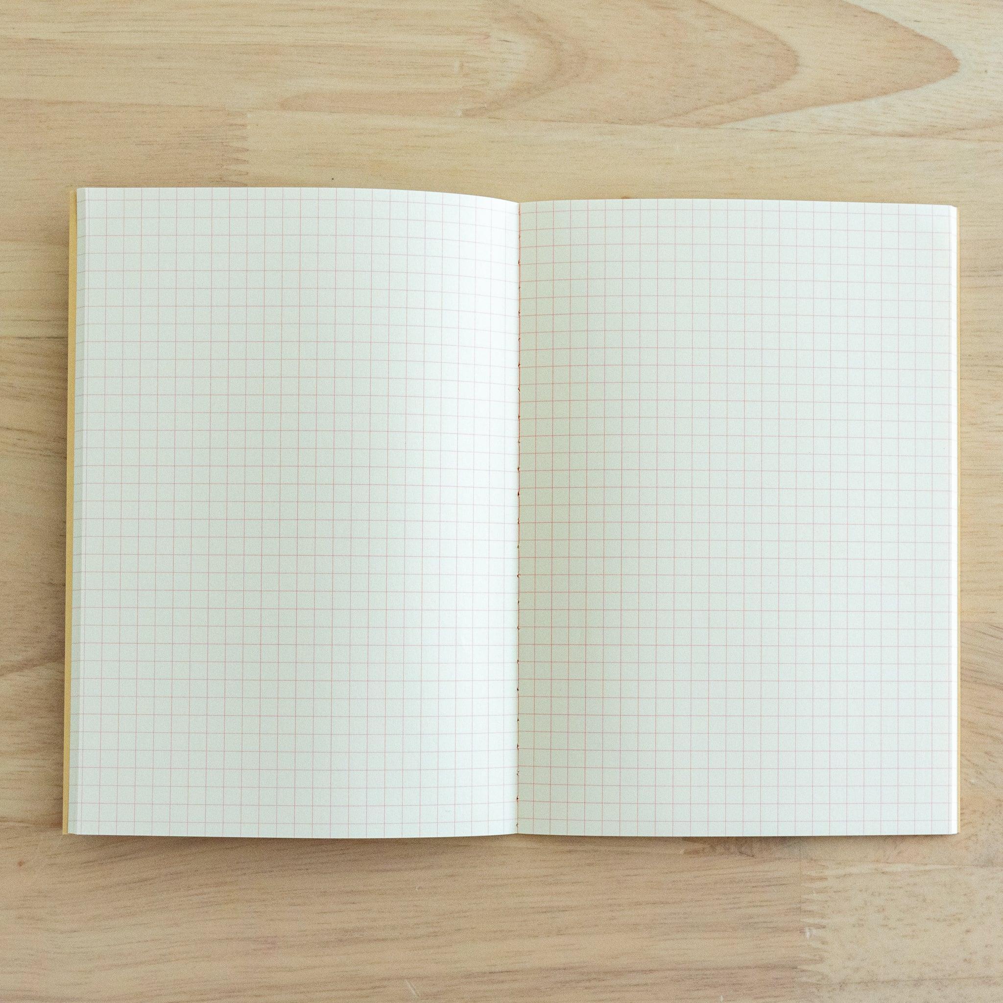LIFE notebook vermilion with vibrant traditional red color and quality binding pages with traditional Japanese craftsmanship