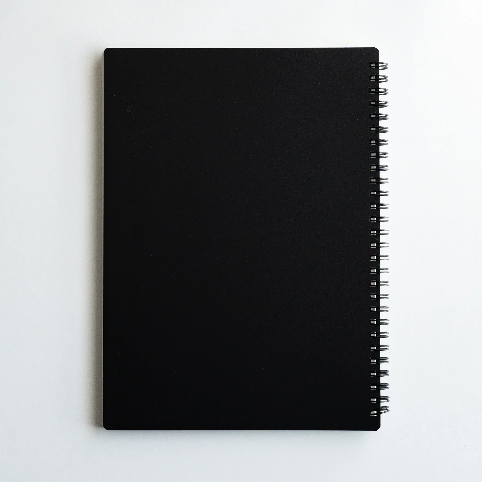 Maruman Mnemosyne notebook, binding side showing construction, Japanese Mnemosyne notepad with fountain pen-friendly paper