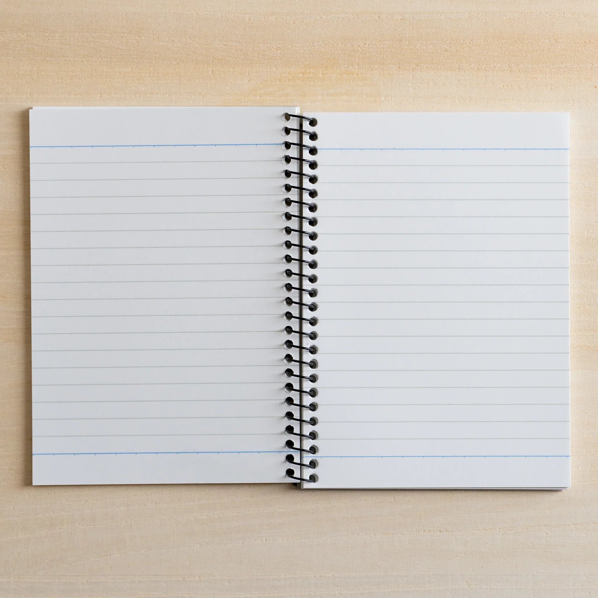 Maruman Zuan ring bound notebook A6 displaying full notebook with ring binding visible                        