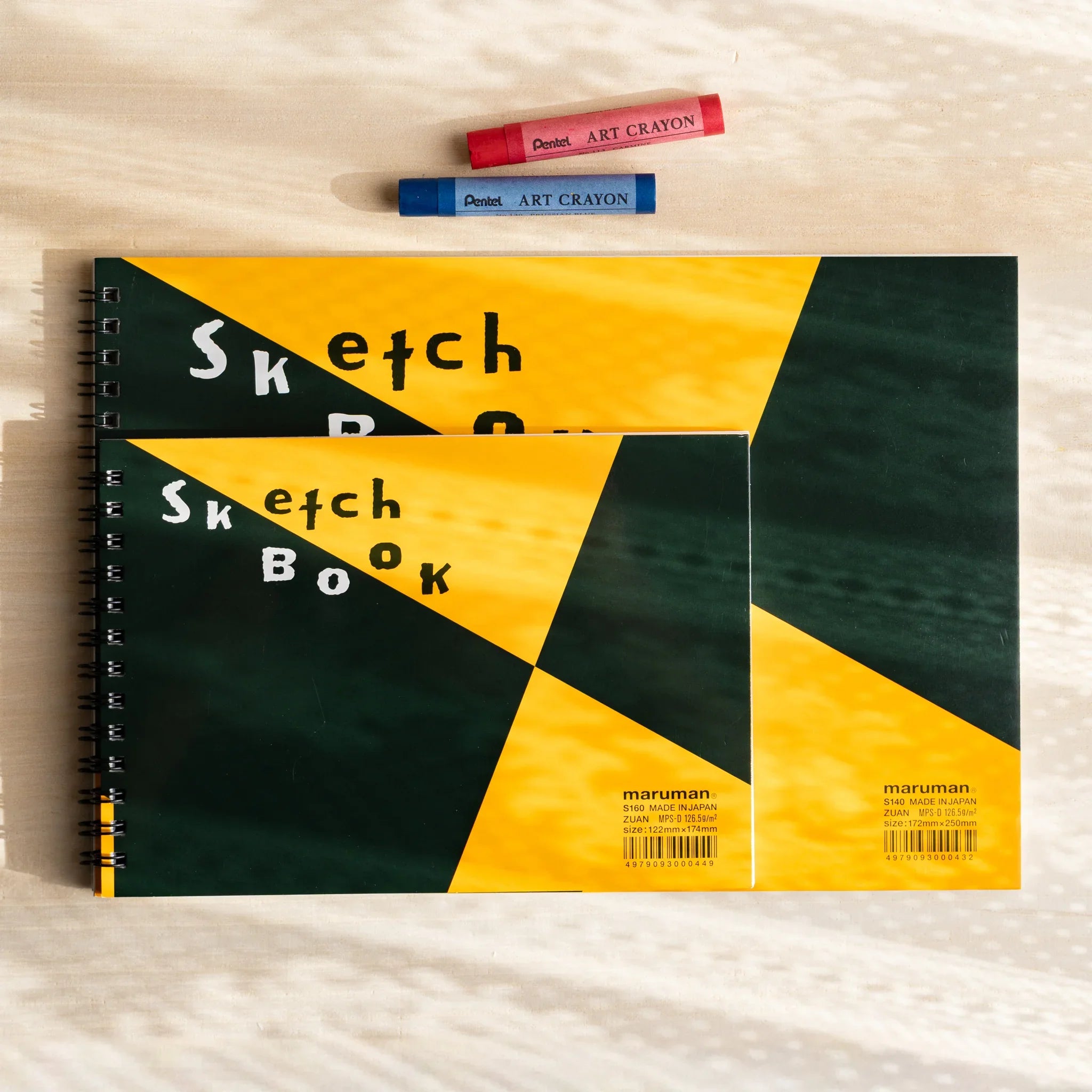Maruman Zuan ring-bound sketchbook, front cover showing design, Japanese stationery item with quality construction and