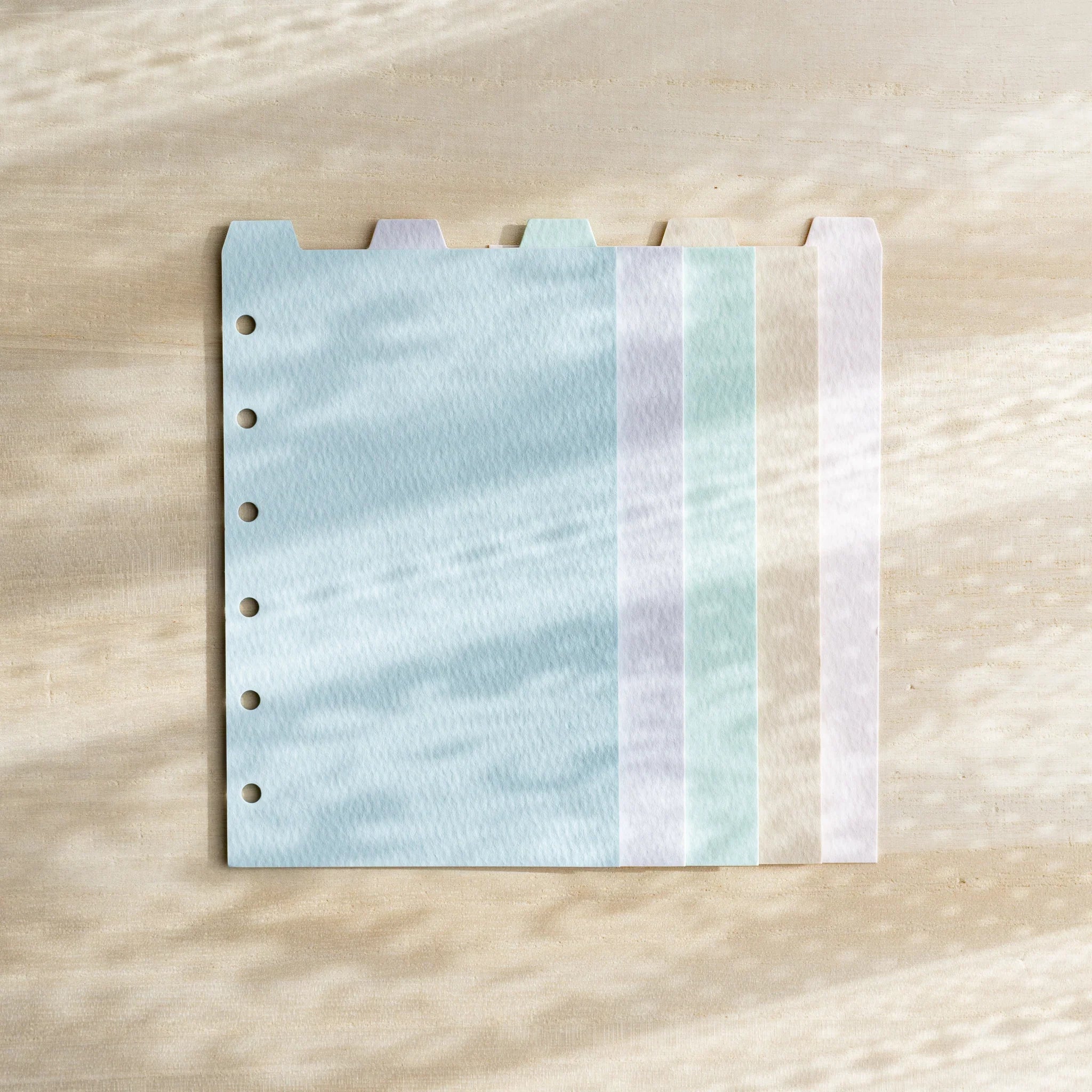 Index dividers displayed showing tab design and mermaid motif and features and features and features