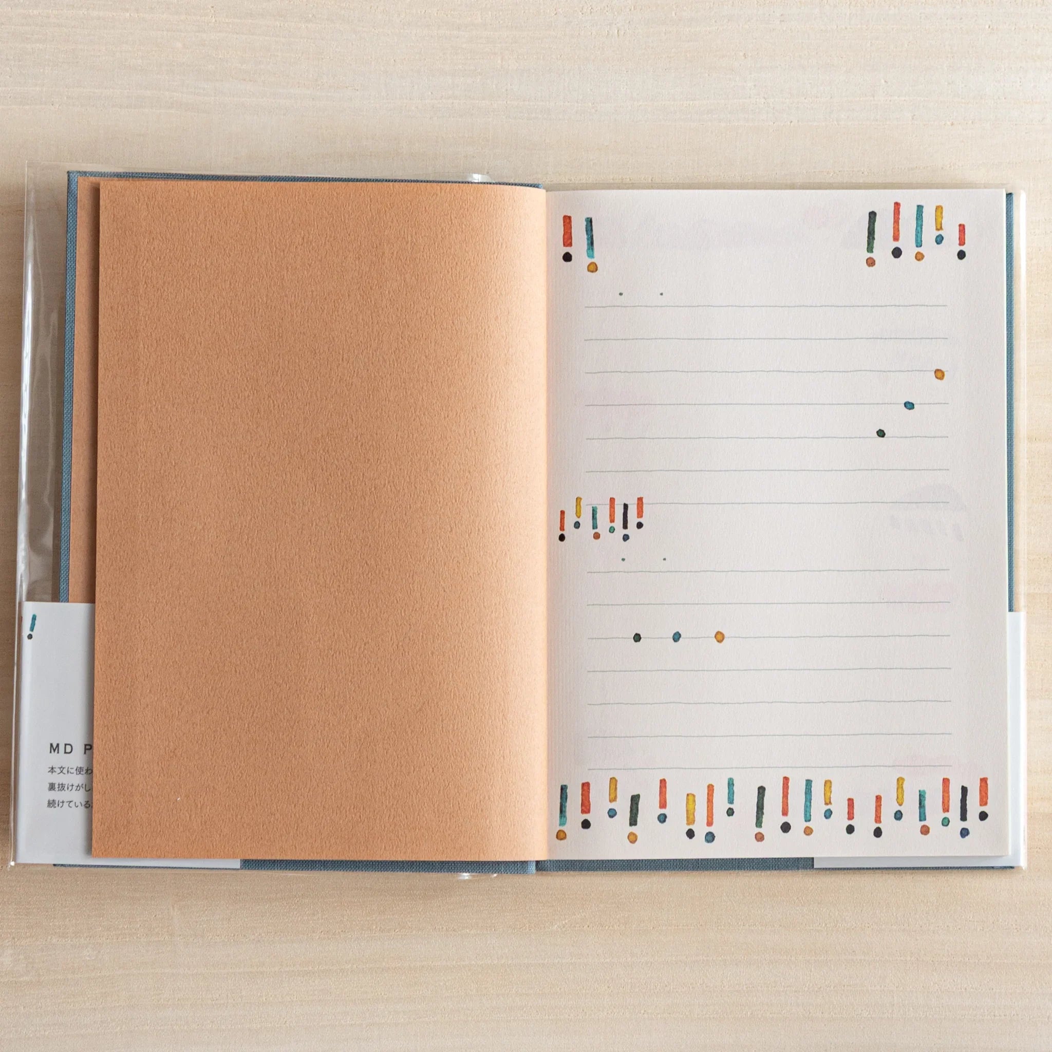 Journal opened showing spread organization and features and features and features and features and features