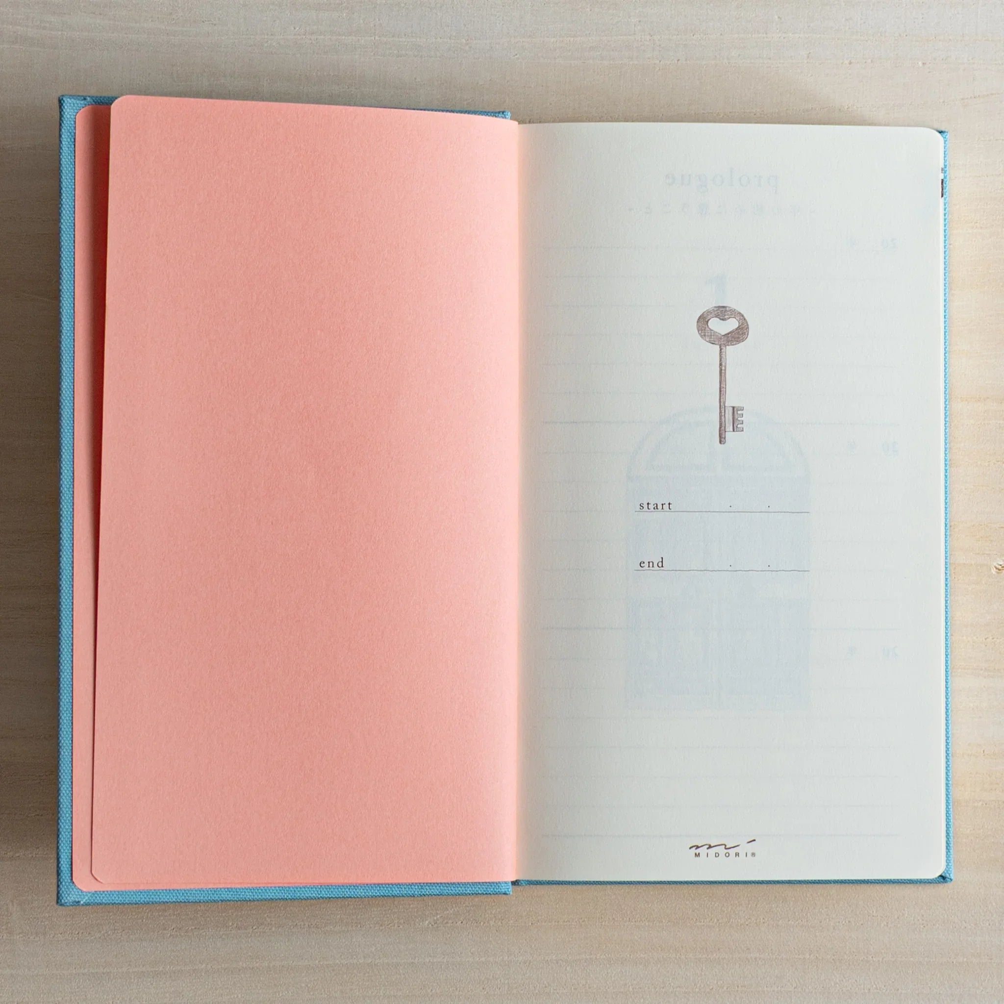Midori 3-year journal, binding detail showing case construction quality, Midori 3-year planner journal with durable hardcover