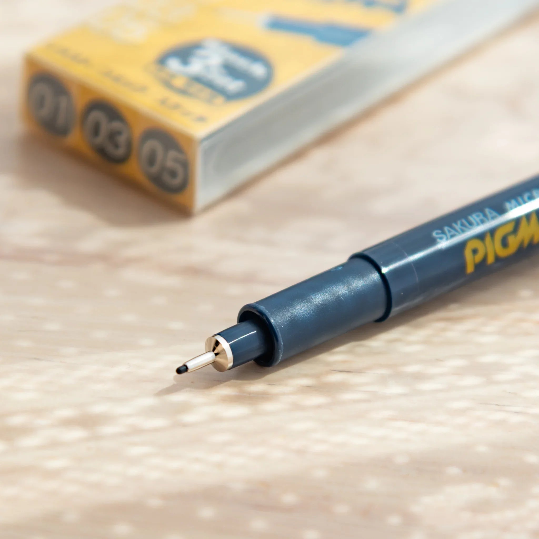 Pigma Micron Fineliner Drawing Pens Set (3 Sizes) precision fineliner pen - full product packaging and presentation materials