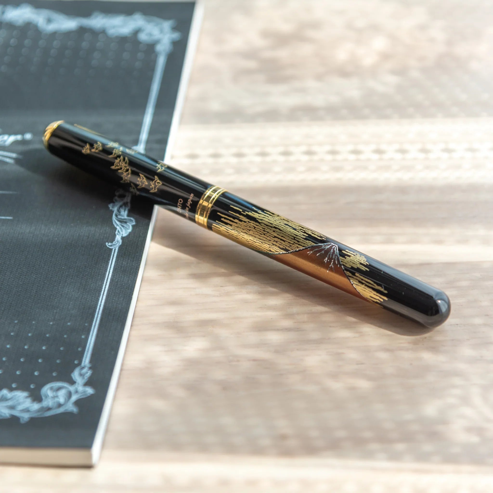 Red Fuji Yamanaka Fountain Pen, image 22338: lifestyle photo showing practical use presenting visual clarity