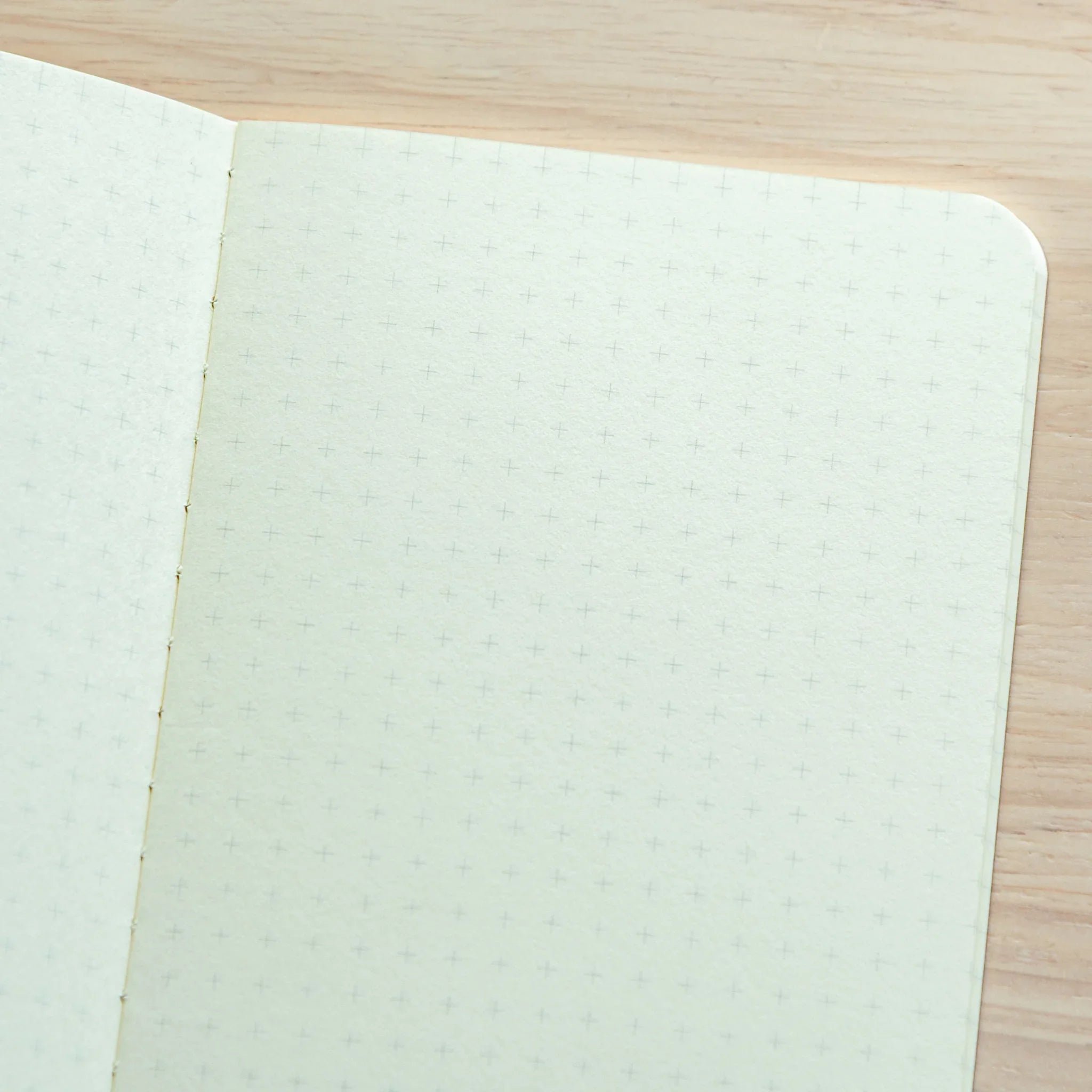 RO-BIKI Basic Series notebook with 5mm reticle grid displayed flat showing slate cover and organized ruling pattern