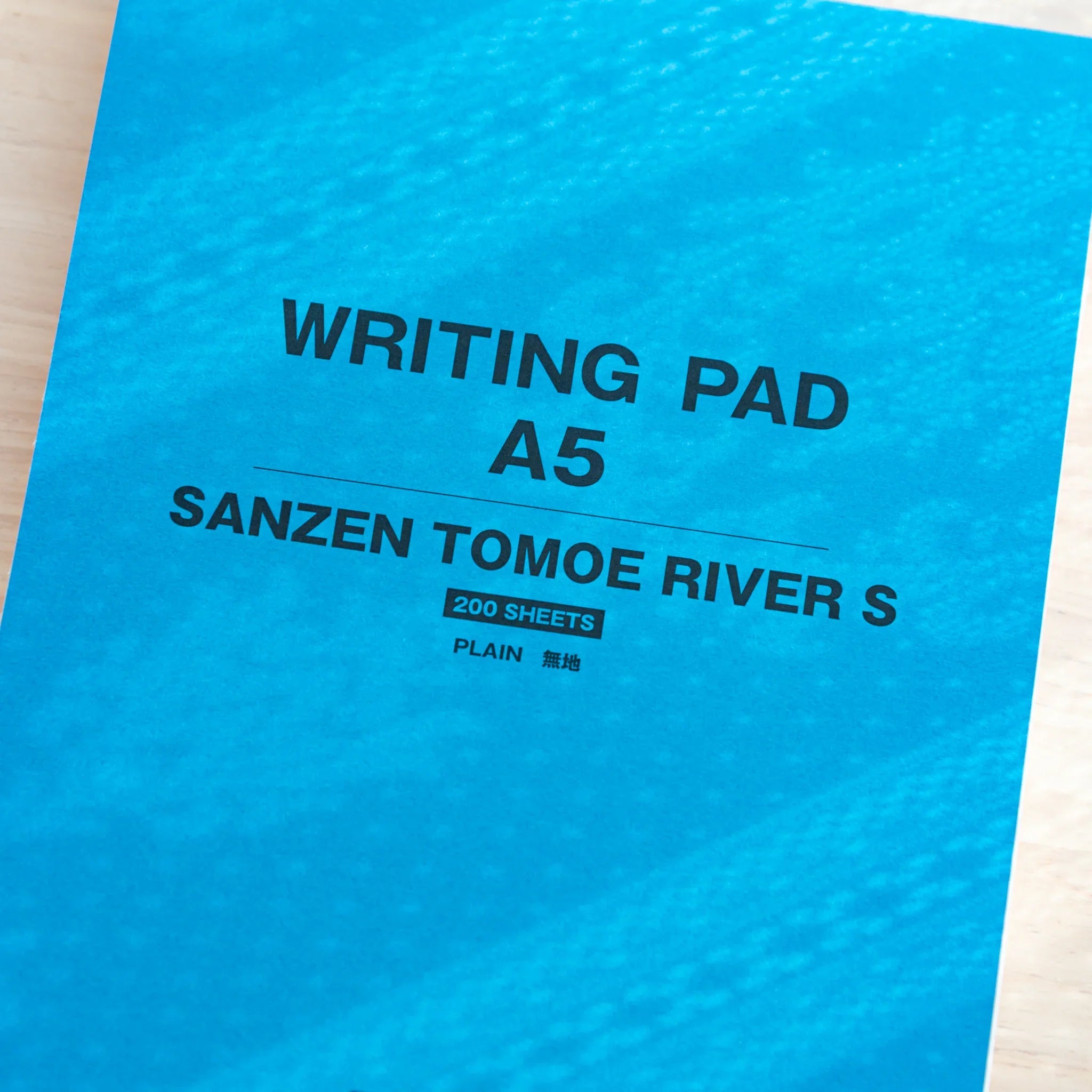 Sanzen Tomoe River A5 Writing Pad with quality paper shown, Japanese writing surface and stationery, 68gsm Japanese paper
