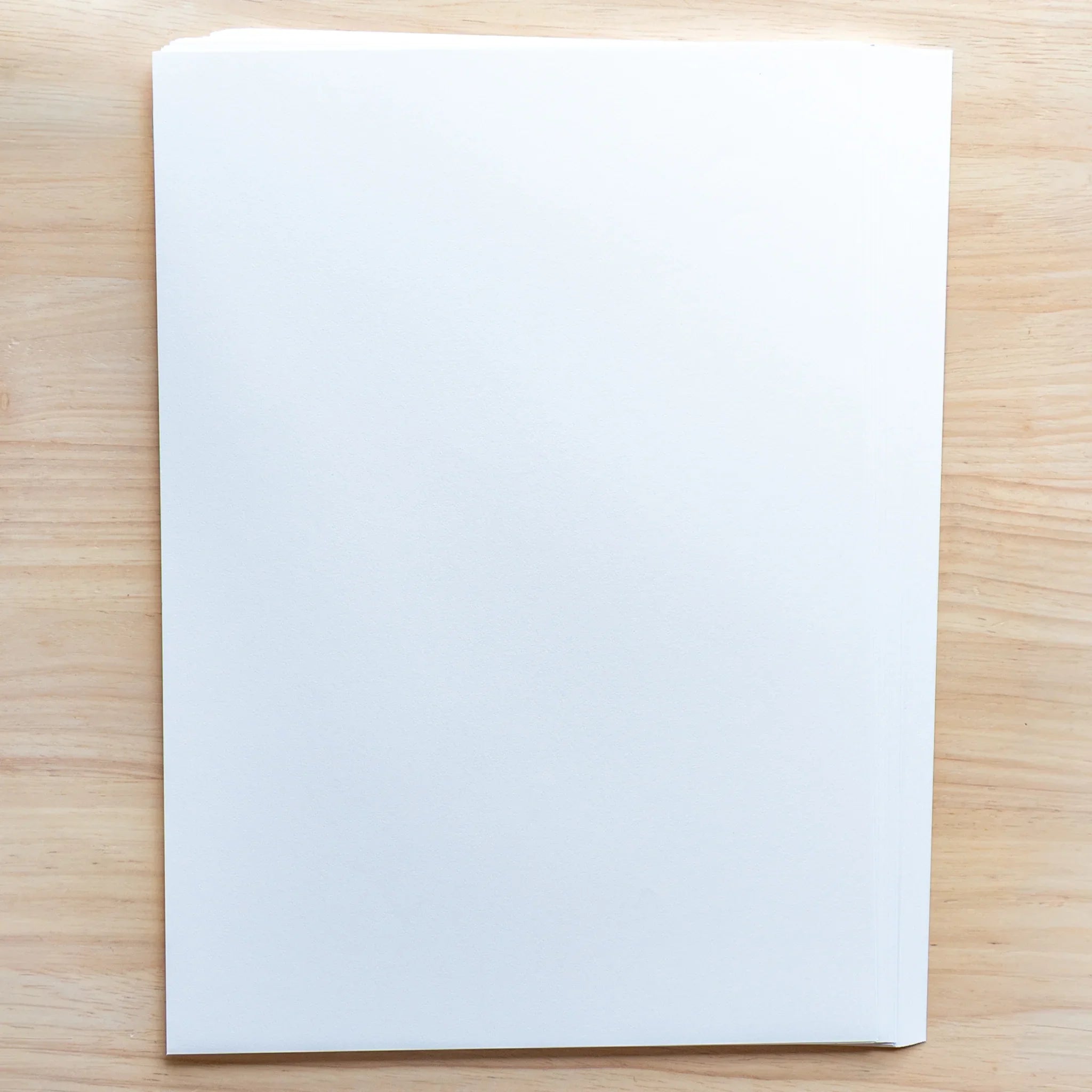 Slight White A4 Loose Leaf Paper displayed showing quality fine white paper surface, Japanese writing stationery