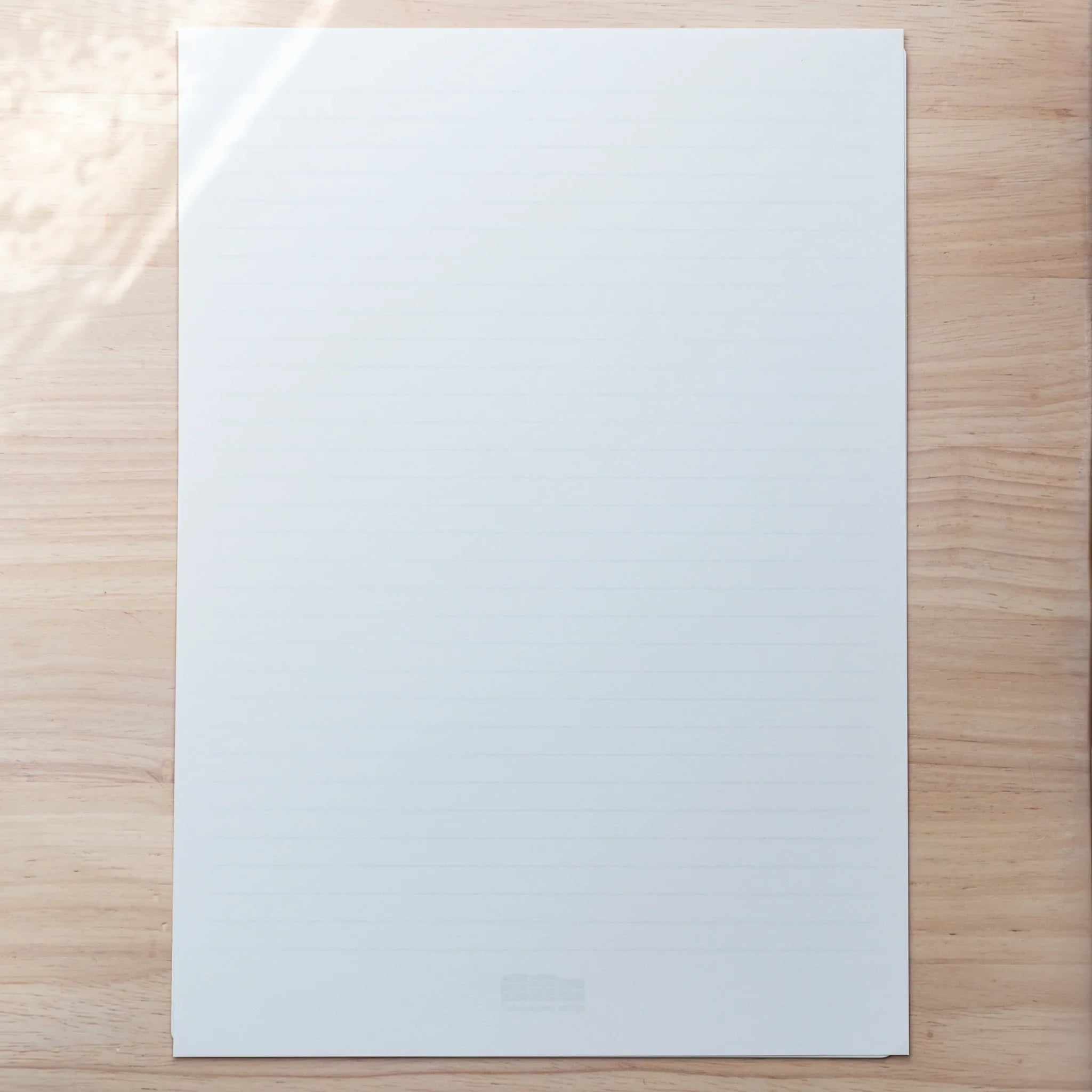 Slight White A4 Loose Leaf Paper displayed showing quality fine white paper surface, Japanese stationery