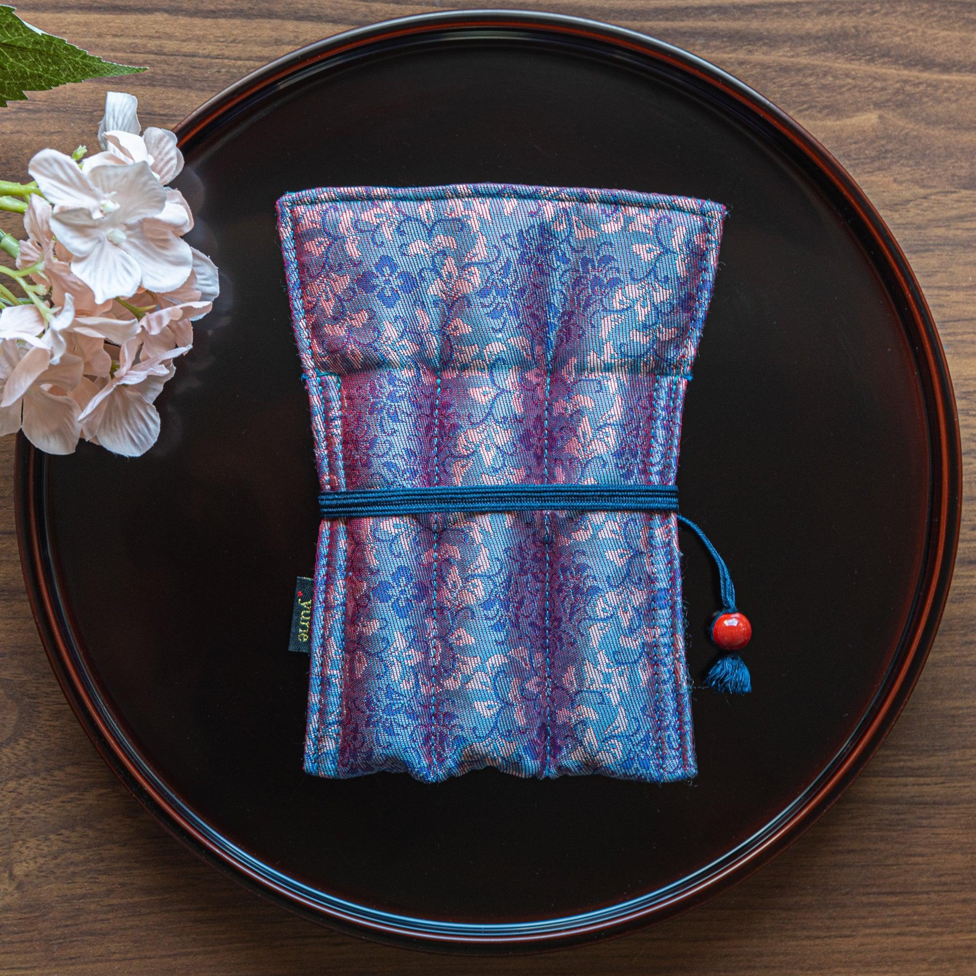 Traditional Echizen Tame-Nuri lacquer tray in black with distinctive aged lacquer patina finish, refined for organizing wr