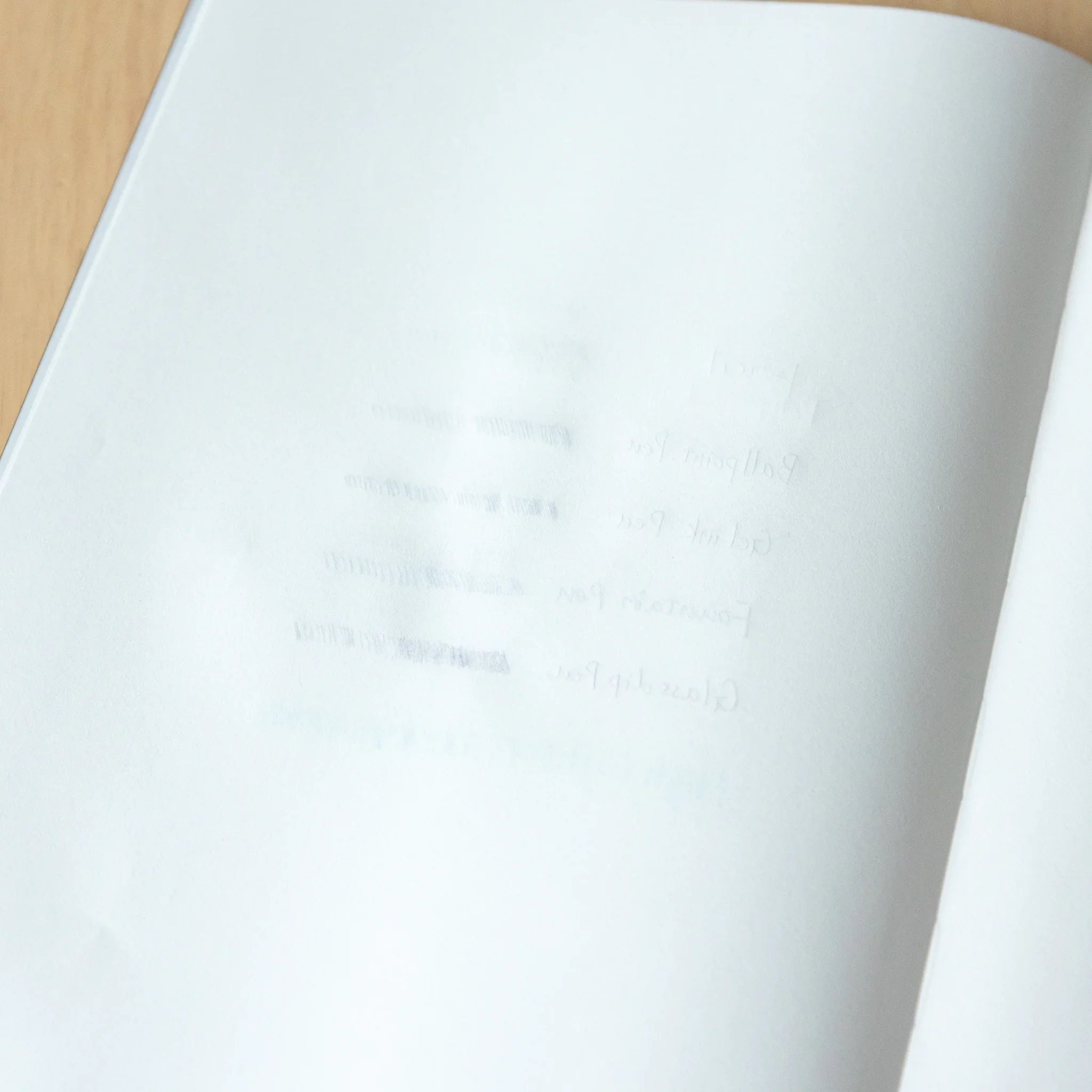 Sanzen Tomoe River limited notebook pages showing minimal ruling and quality paper texture detail, Japanese notebook