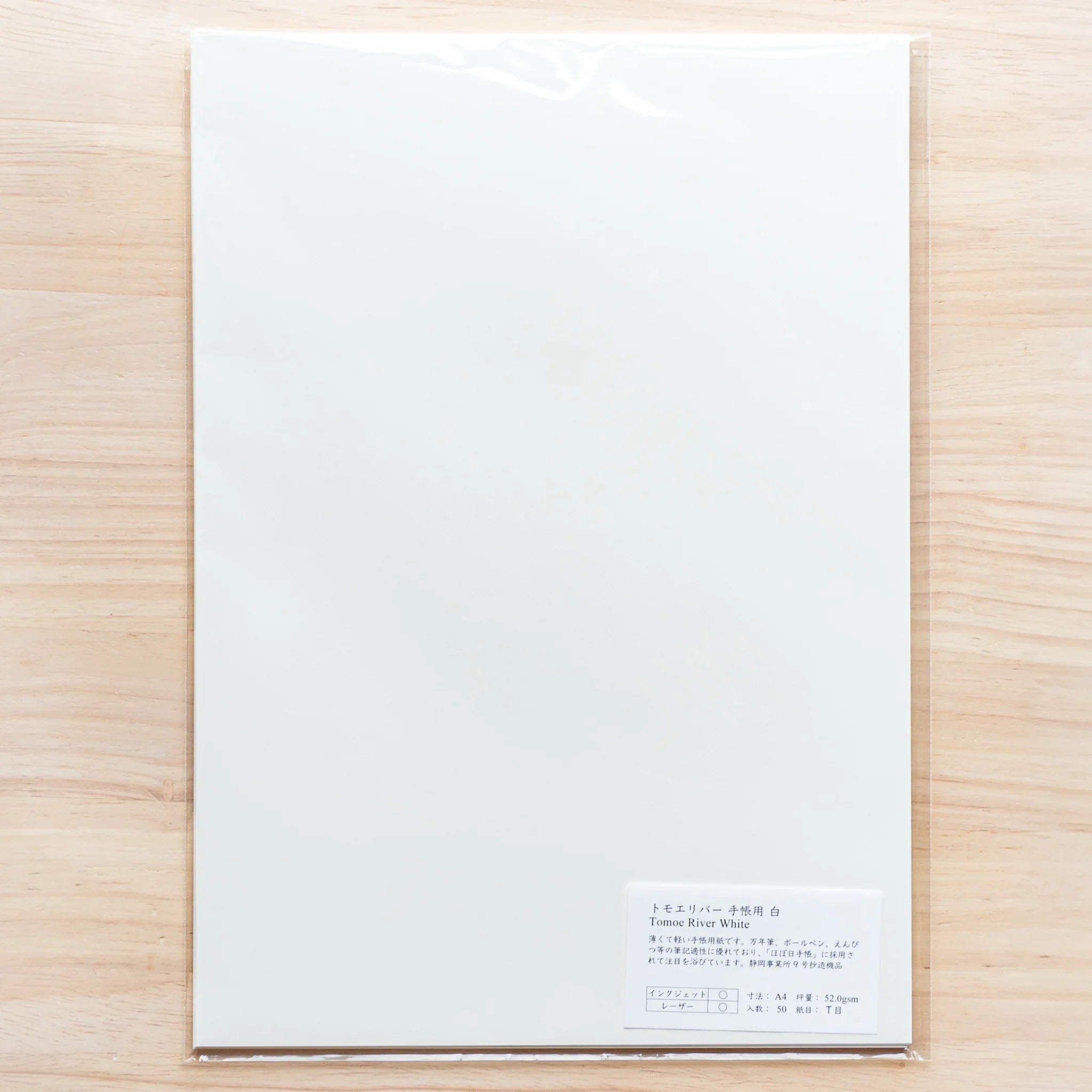 Tomoegawa Tomoe River A4 Loose Leaf Paper displayed showing quality paper surface, Japanese stationery