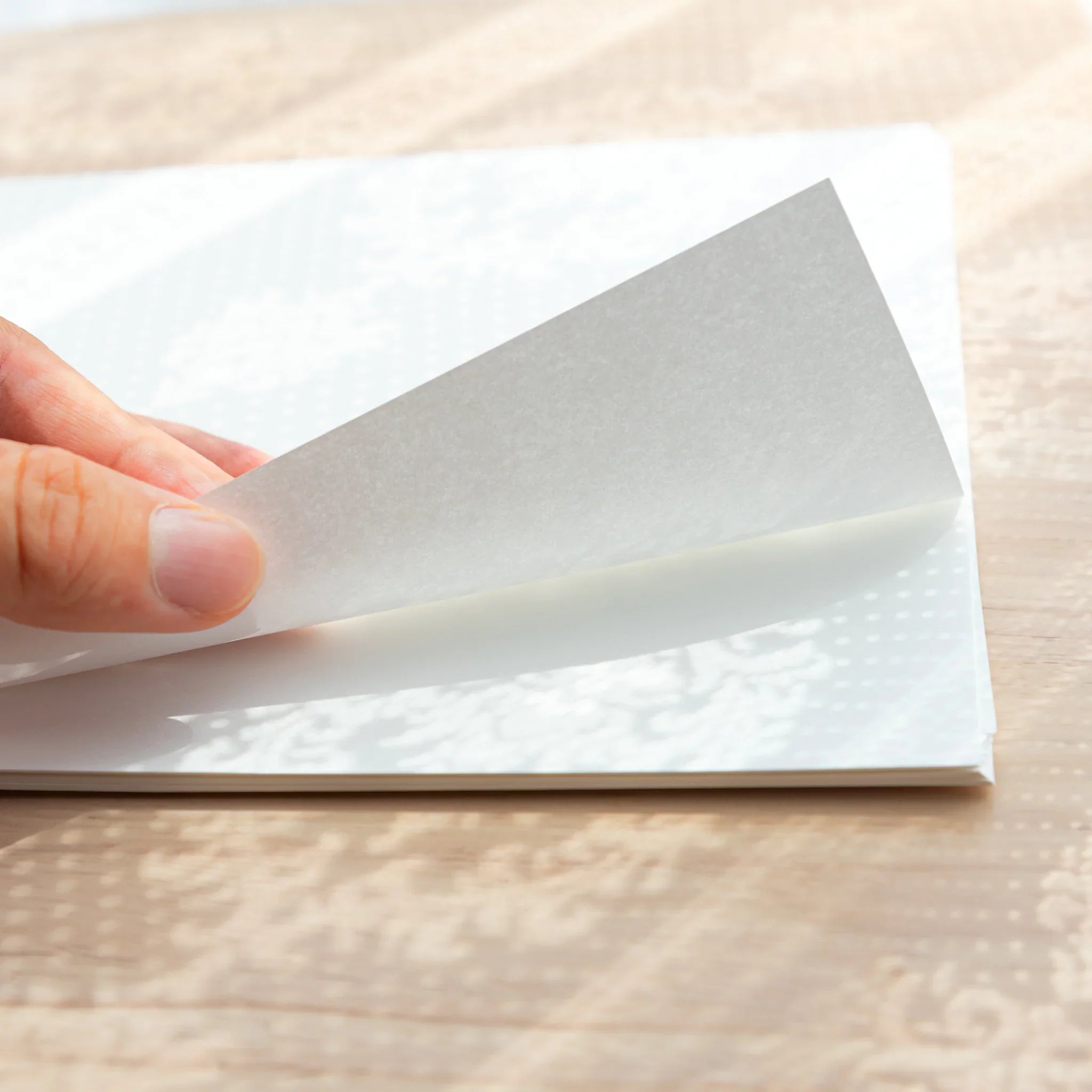 Tomoegawa Tomoe River A4 Loose Leaf Paper shown displaying fine quality paper, Japanese stationery, 52gsm paper