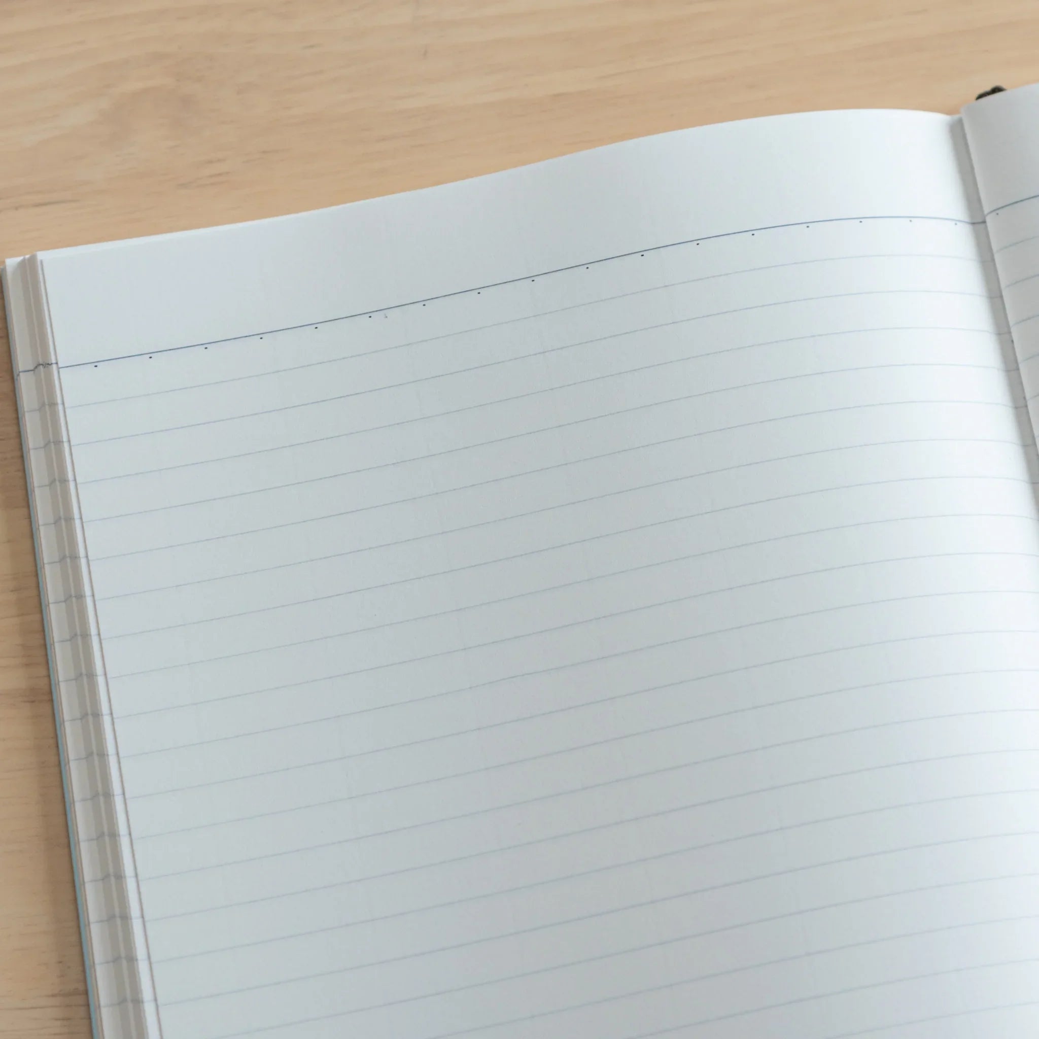 Tsubame Fools Premium Thick Notebook blue cloth binding detail showing Japanese premium paper quality construction