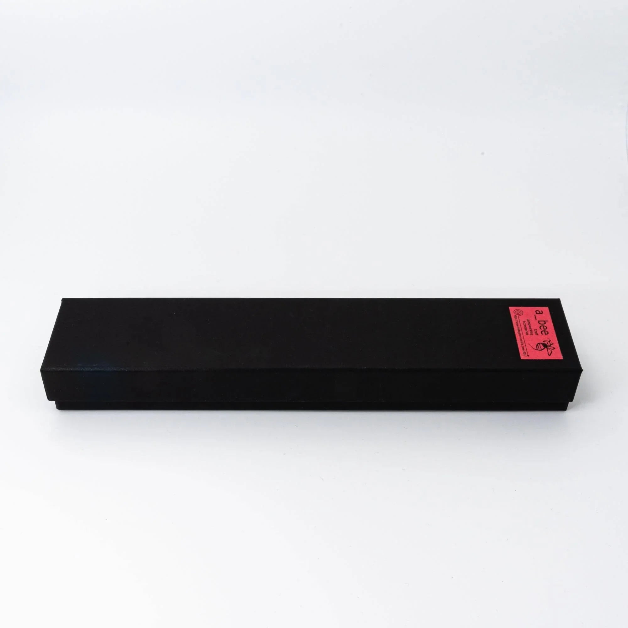 Japanese goldfish aquarium glass dip pen displayed in black product box packaging with red label design