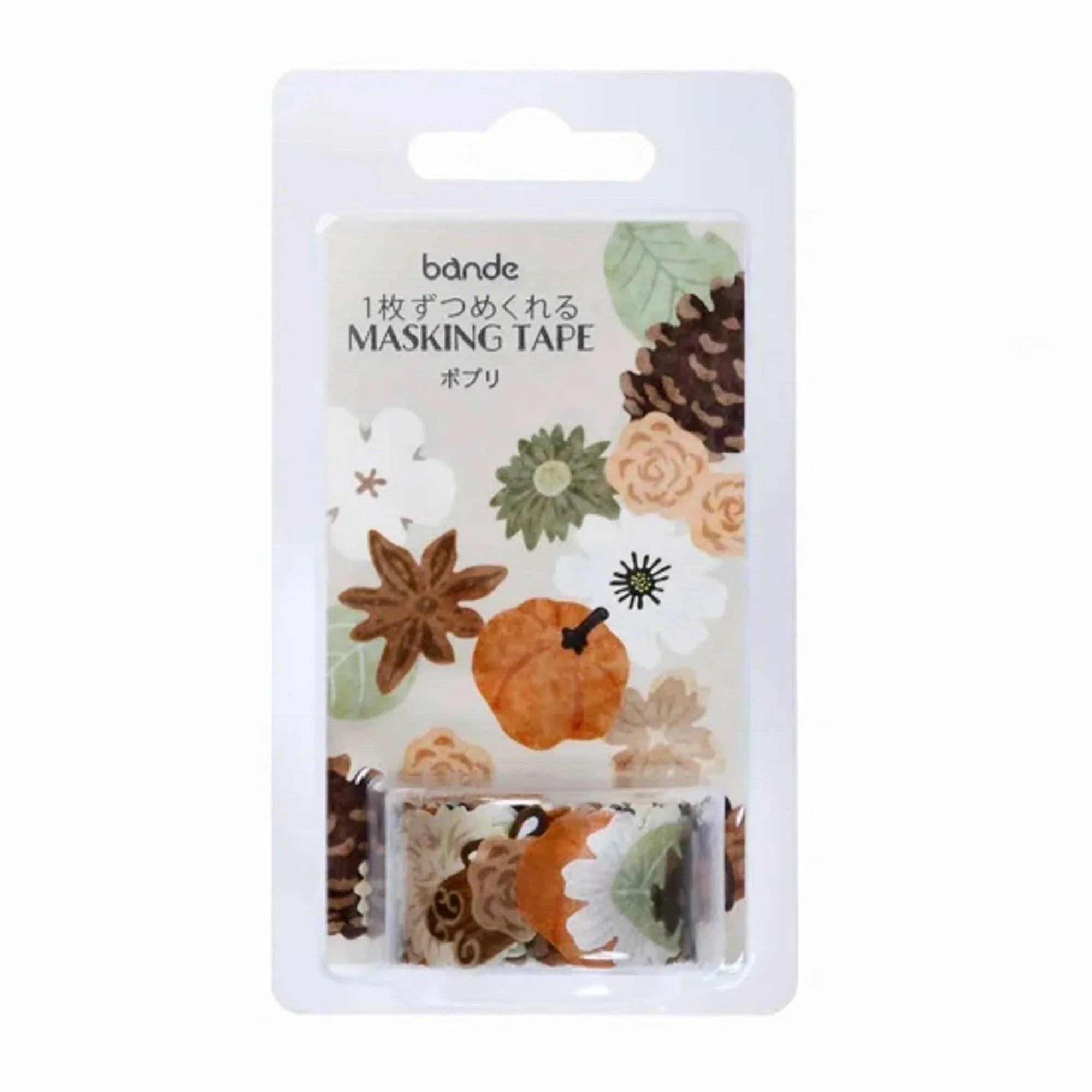 Bande Potpourri washi tape sticker design detail showing botanical decorative motif colorful sticker