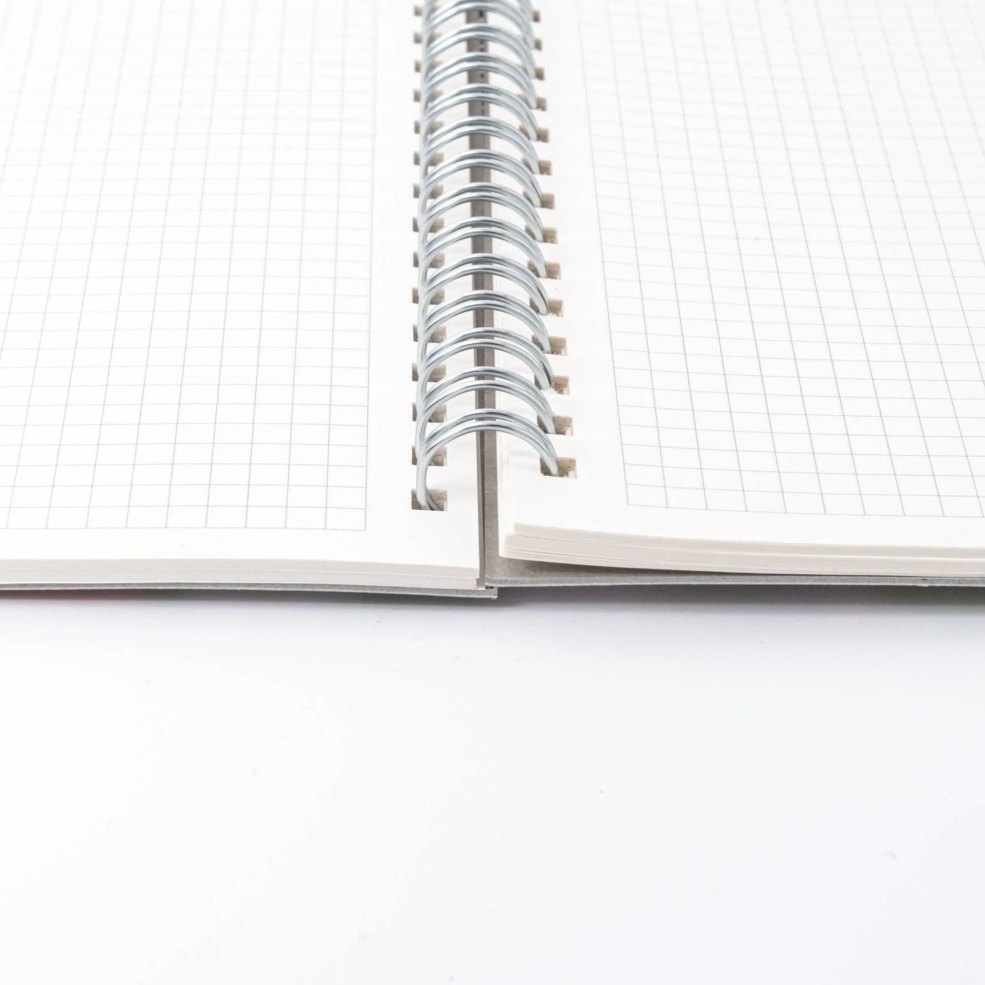 Sky Blossom Pastel Chrysanthemum Hand-Dyed Yuzen Washi Spiral Notebook (A5), overhead shot of entire product
